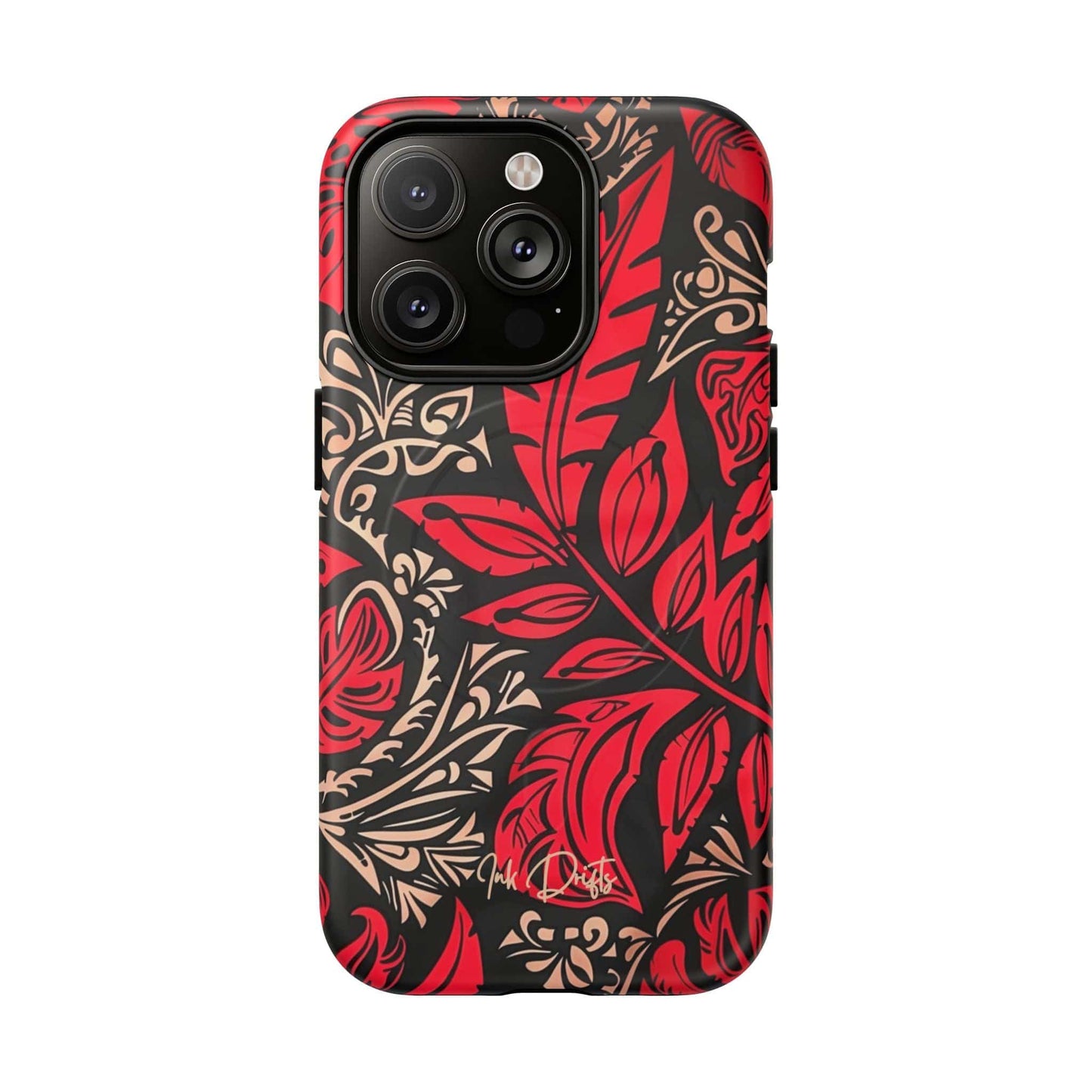 iPhone 14 Pro Matte Phone Case - Crimson Foliage | MagSafe iPhone Case