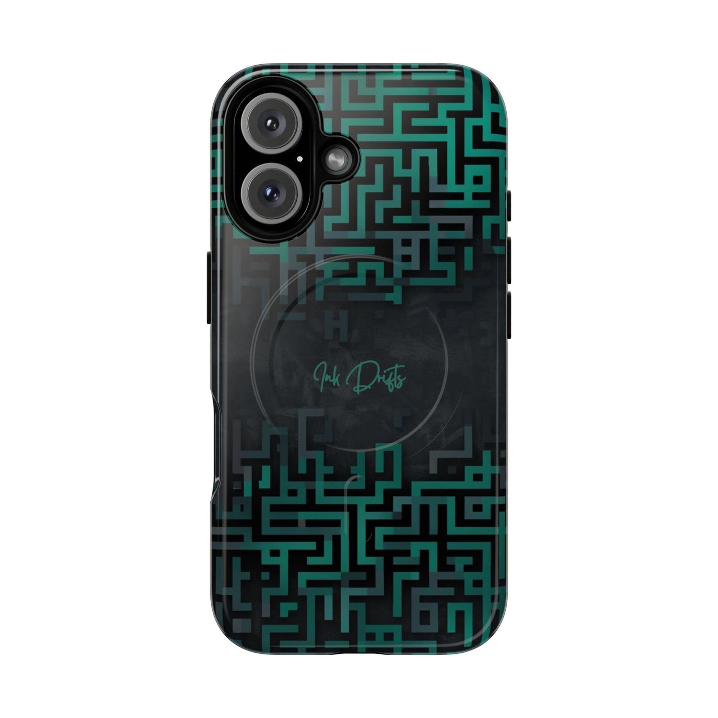 iPhone 16 Glossy Phone Case - Cyber Circuit | MagSafe iPhone Case