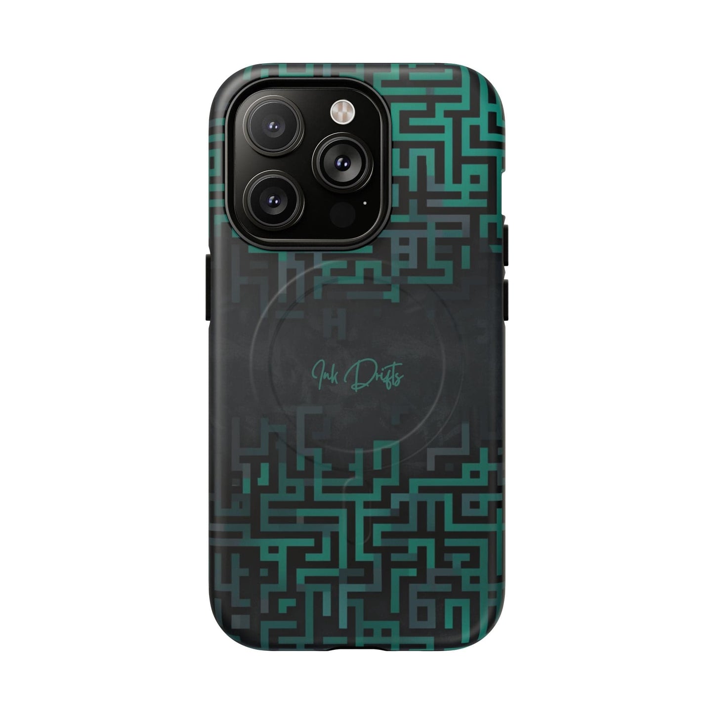 iPhone 14 Pro Matte Phone Case - Cyber Circuit | MagSafe iPhone Case