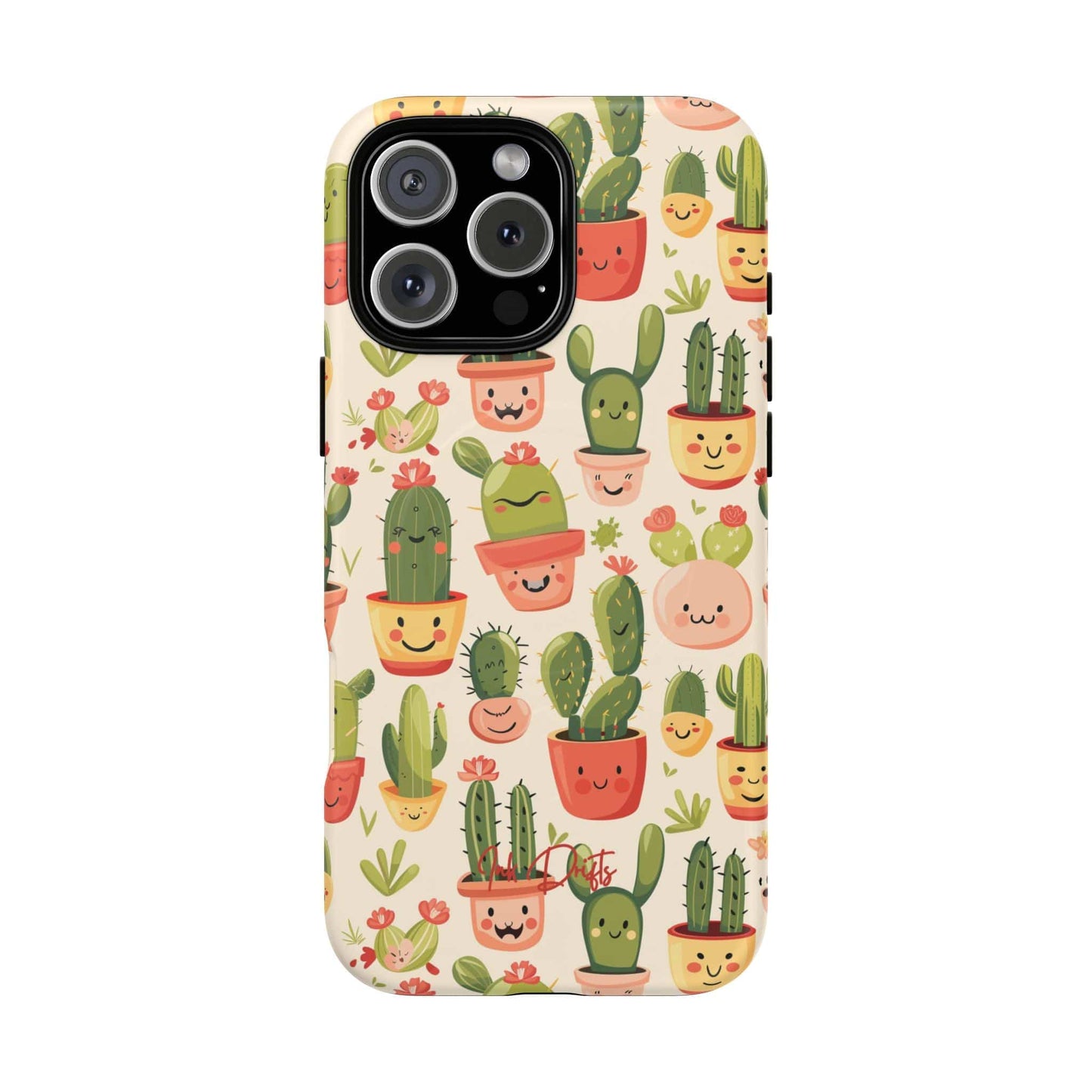 iPhone 16 Pro Max Matte Phone Case - Cactus Joy | MagSafe iPhone Case