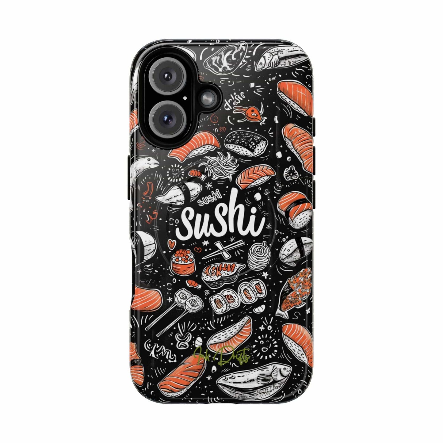 iPhone 16 Glossy Phone Case - Sushi Delight | MagSafe iPhone Case