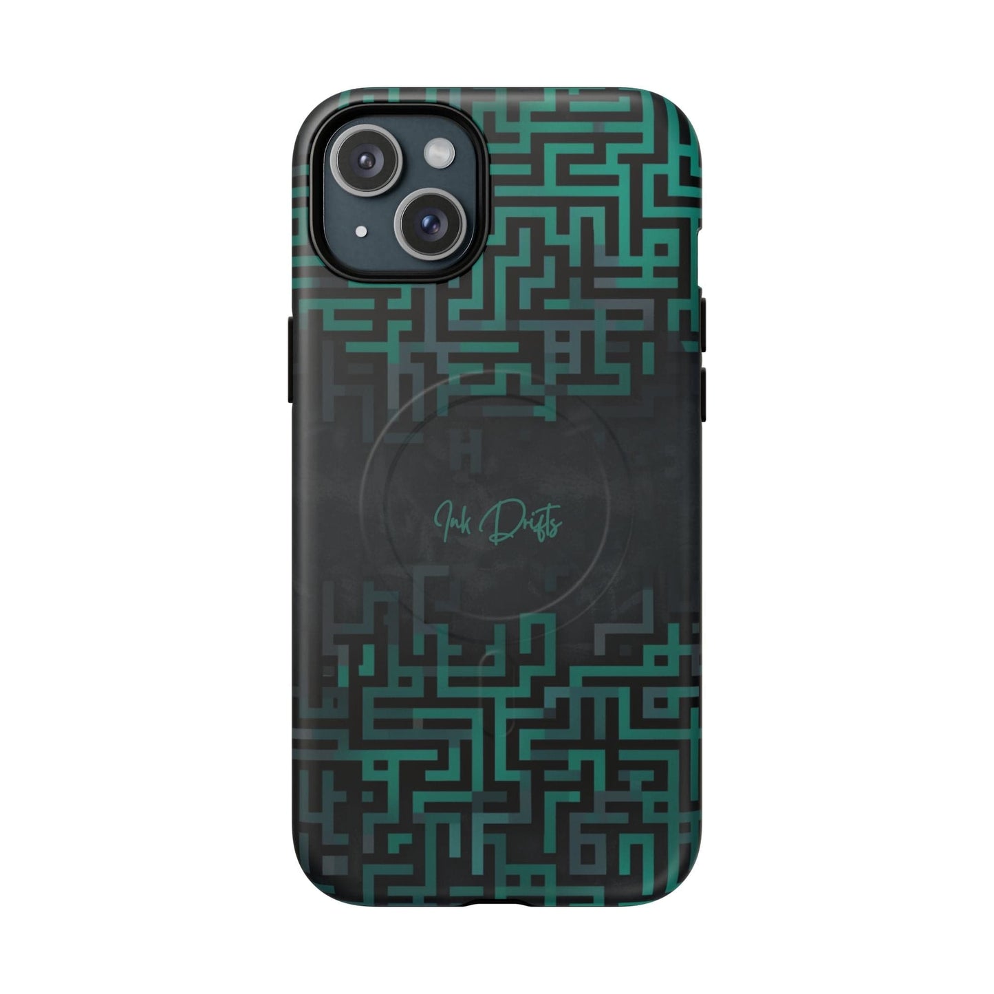 iPhone 15 Plus Matte Phone Case - Cyber Circuit | MagSafe iPhone Case
