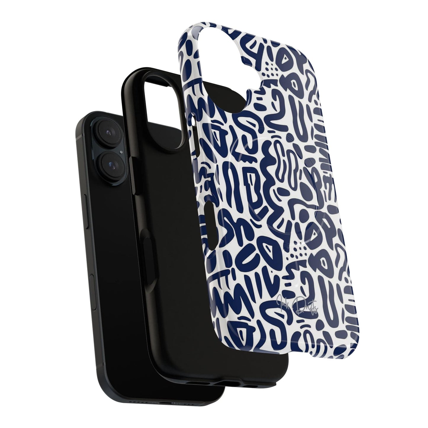 Phone Case - Indigo Doodle | MagSafe iPhone Case