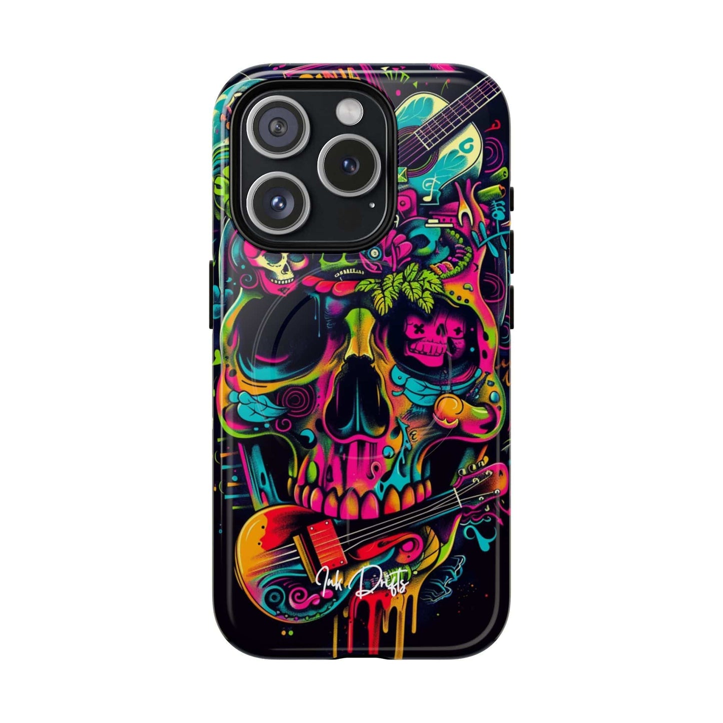 iPhone 15 Pro Glossy Phone Case - Psychedelic Harmony | MagSafe iPhone Case