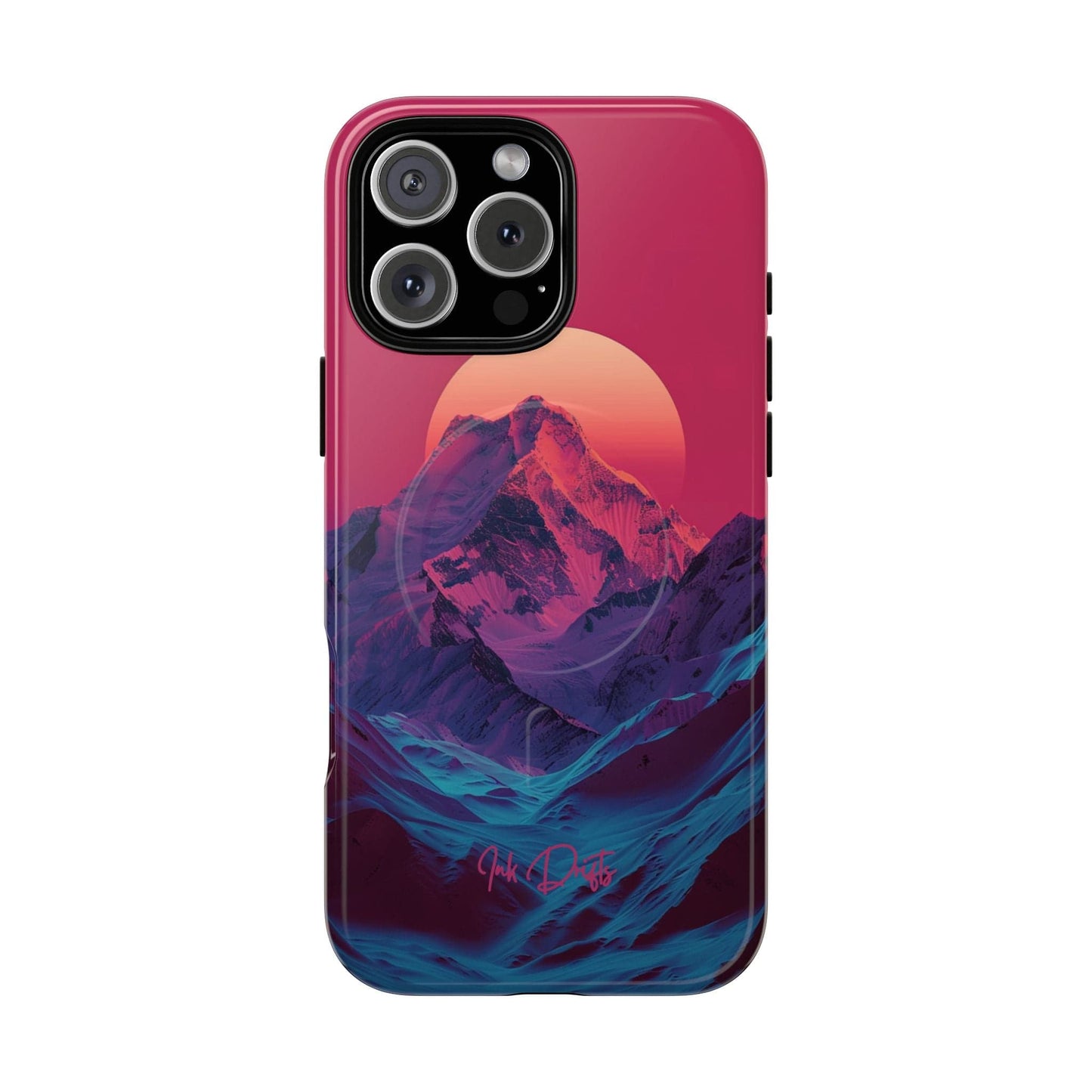 iPhone 16 Pro Max Glossy Phone Case - Mountain Aura | MagSafe iPhone Case