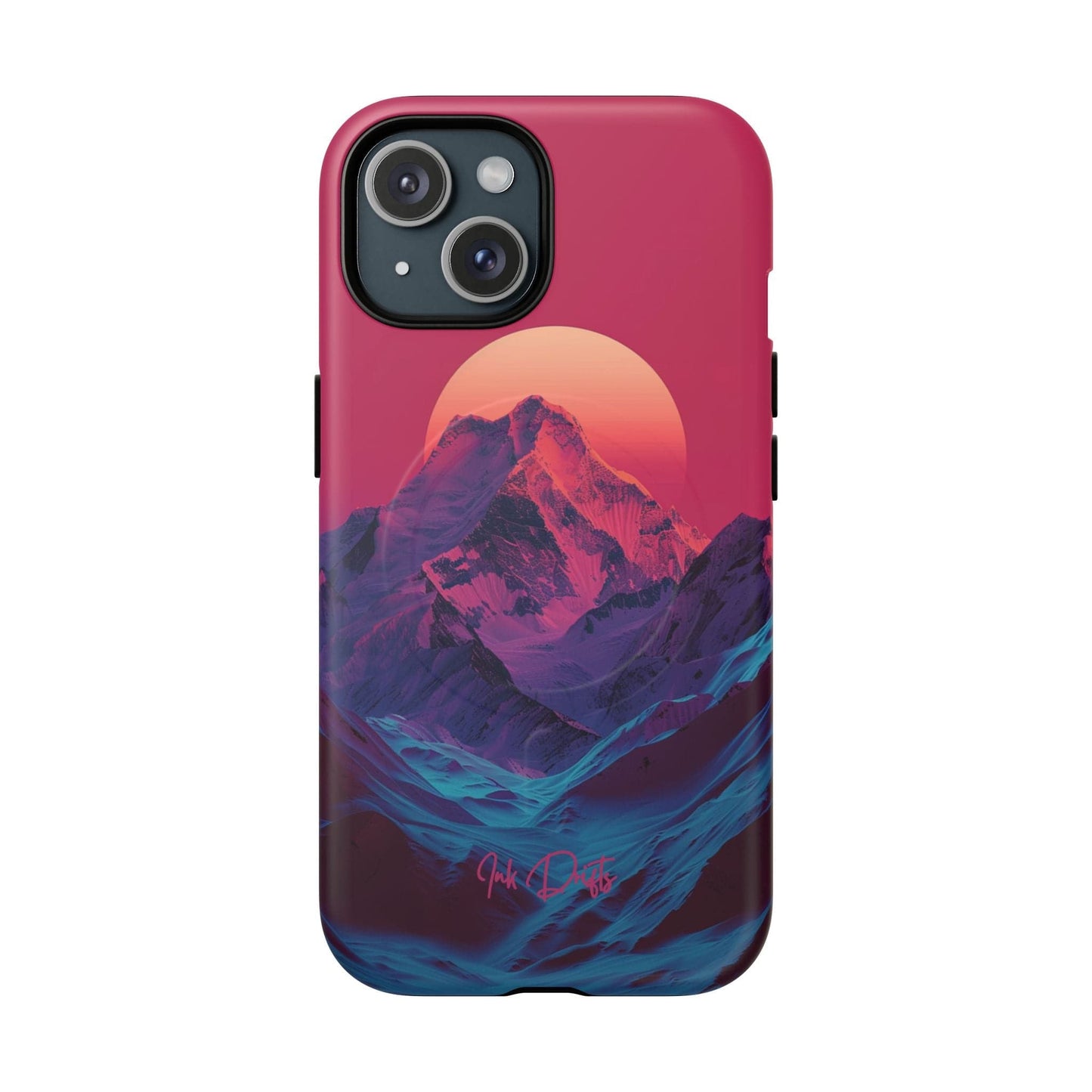 iPhone 15 Matte Phone Case - Mountain Aura | MagSafe iPhone Case