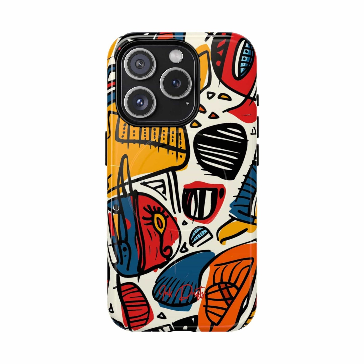 iPhone 15 Pro Glossy Phone Case - Urban Rhythm | MagSafe iPhone Case