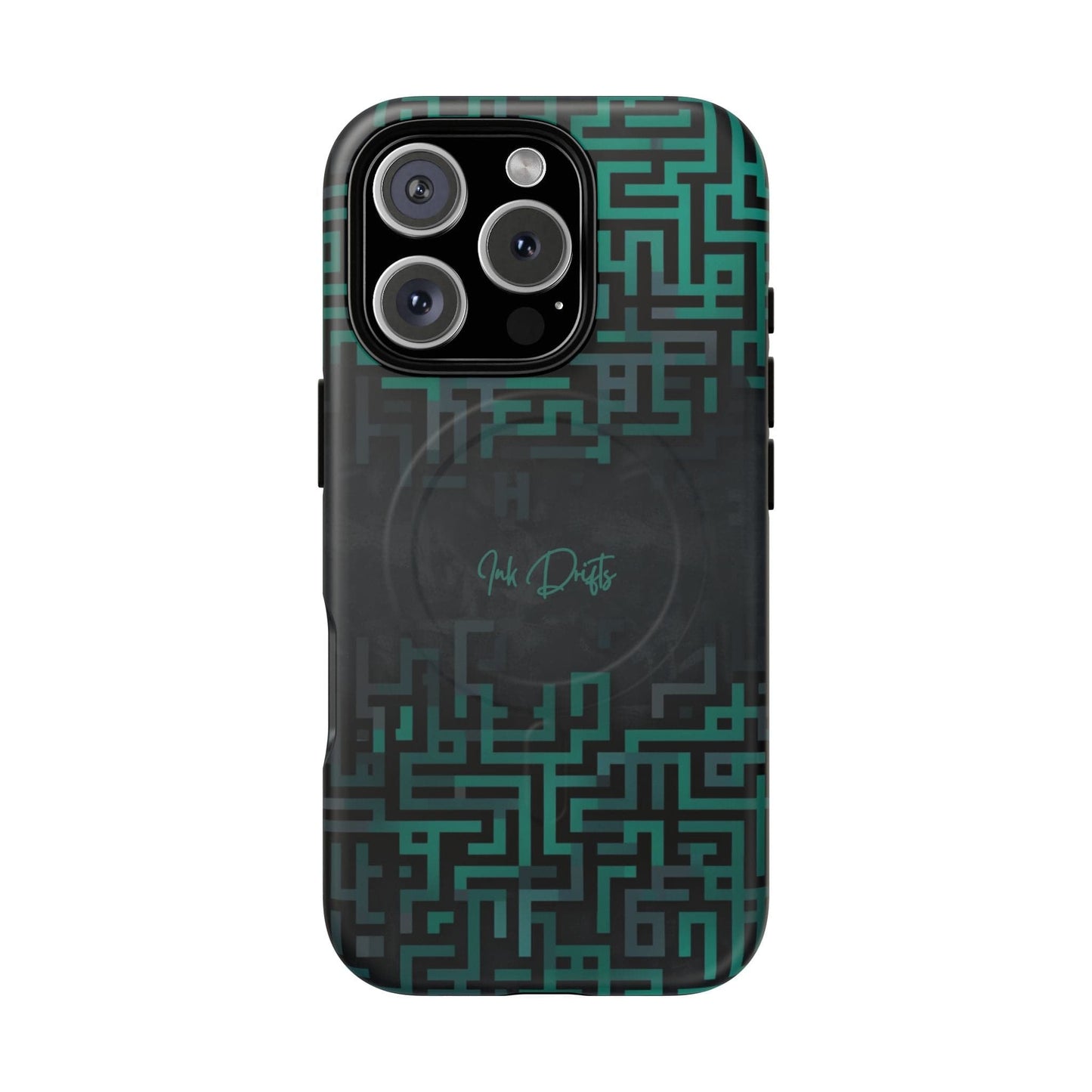 iPhone 16 Pro Matte Phone Case - Cyber Circuit | MagSafe iPhone Case