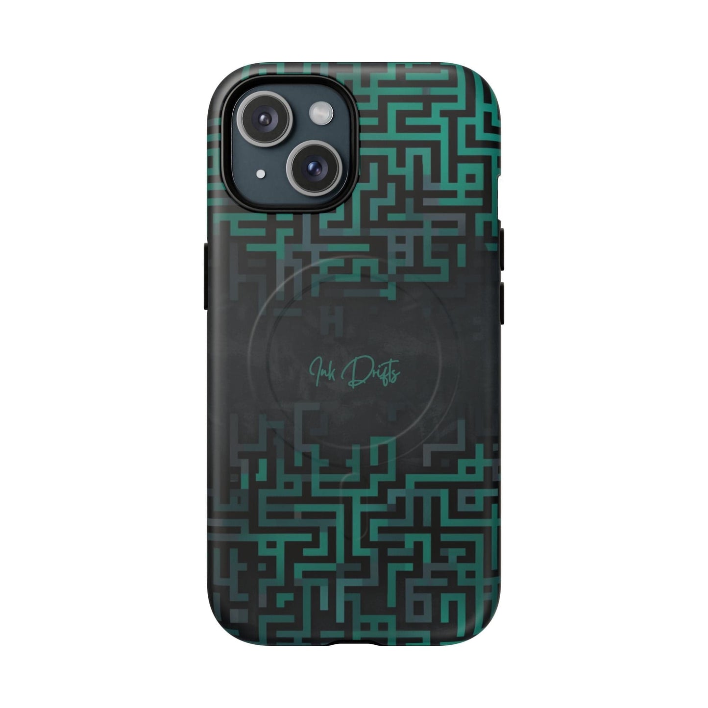 iPhone 15 Matte Phone Case - Cyber Circuit | MagSafe iPhone Case