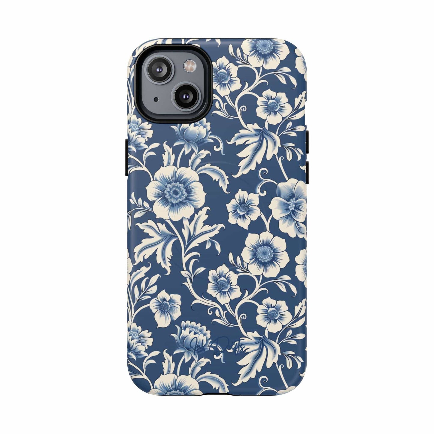 iPhone 14 Plus Matte Phone Case - Regal Florals | MagSafe iPhone Case
