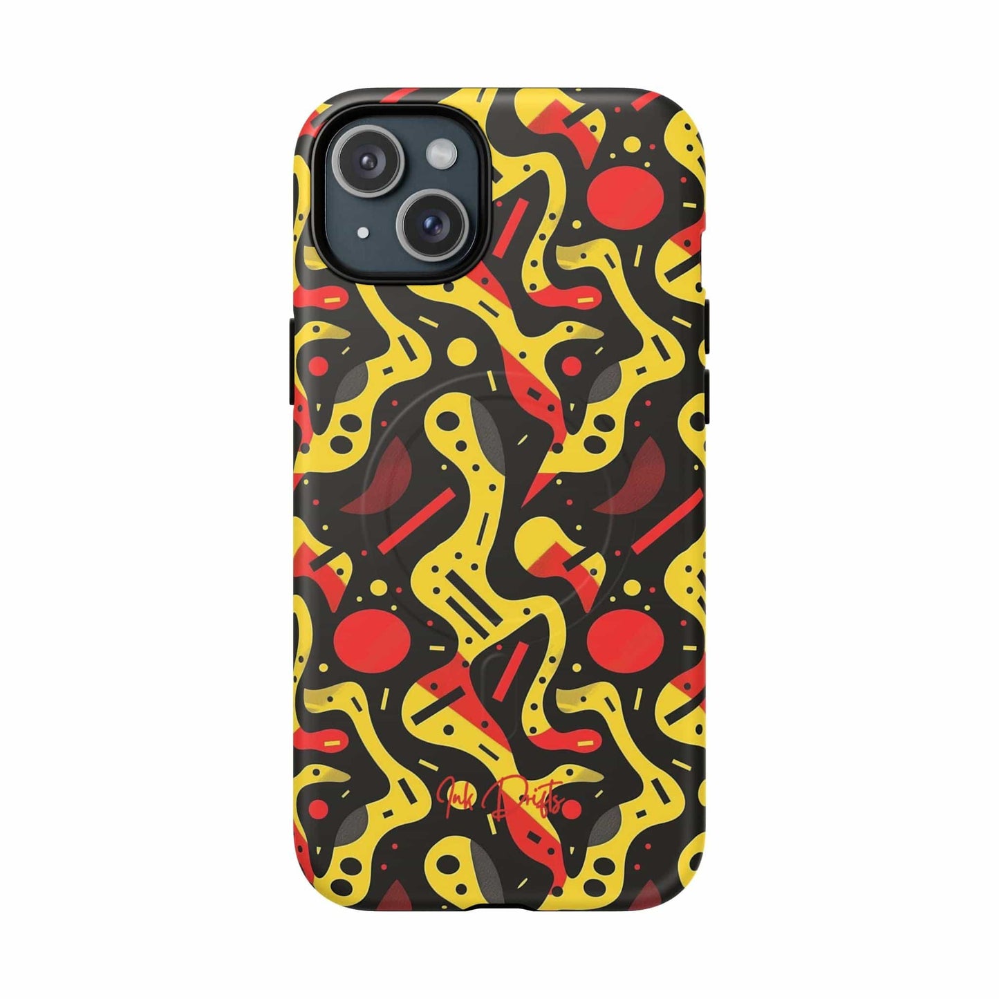 iPhone 15 Plus Matte Phone Case - Electric Pulse | MagSafe iPhone Case