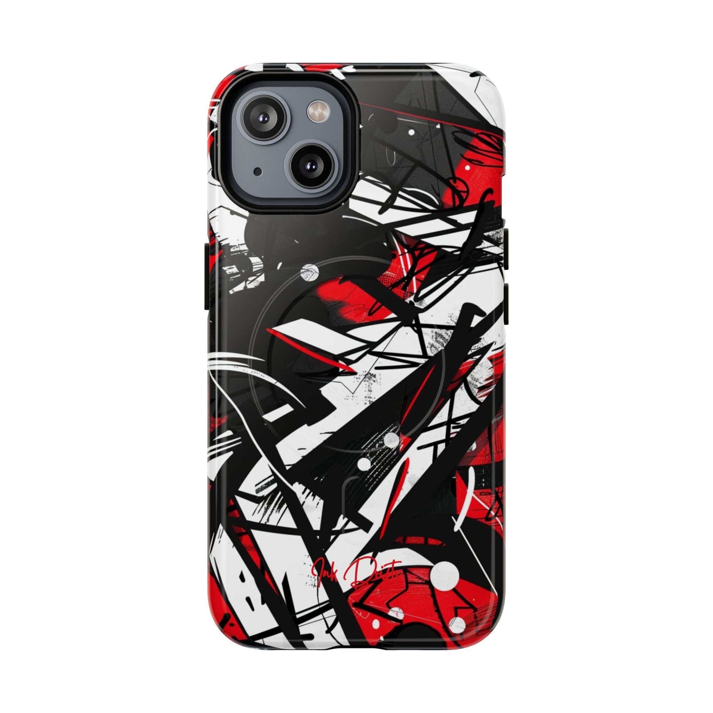 iPhone 14 Glossy Phone Case - Urban Chaos | MagSafe iPhone Case