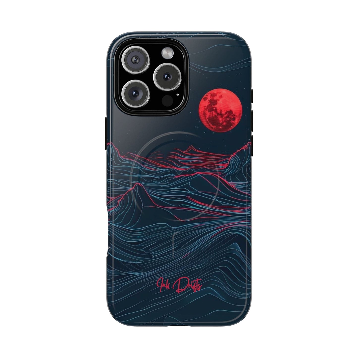 iPhone 16 Pro Max Glossy Phone Case - Blood Moon | MagSafe iPhone Case