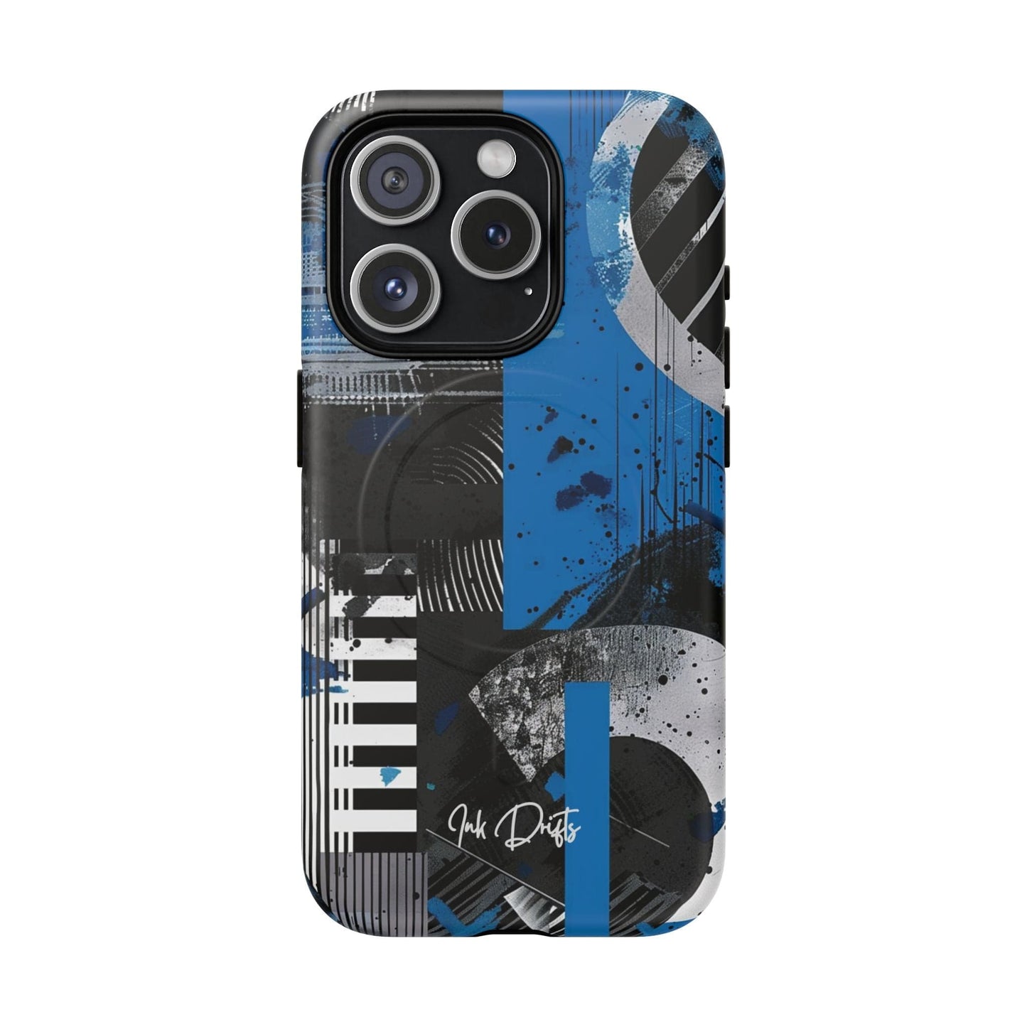 iPhone 15 Pro Matte Phone Case - Urban Geometry | MagSafe iPhone Case