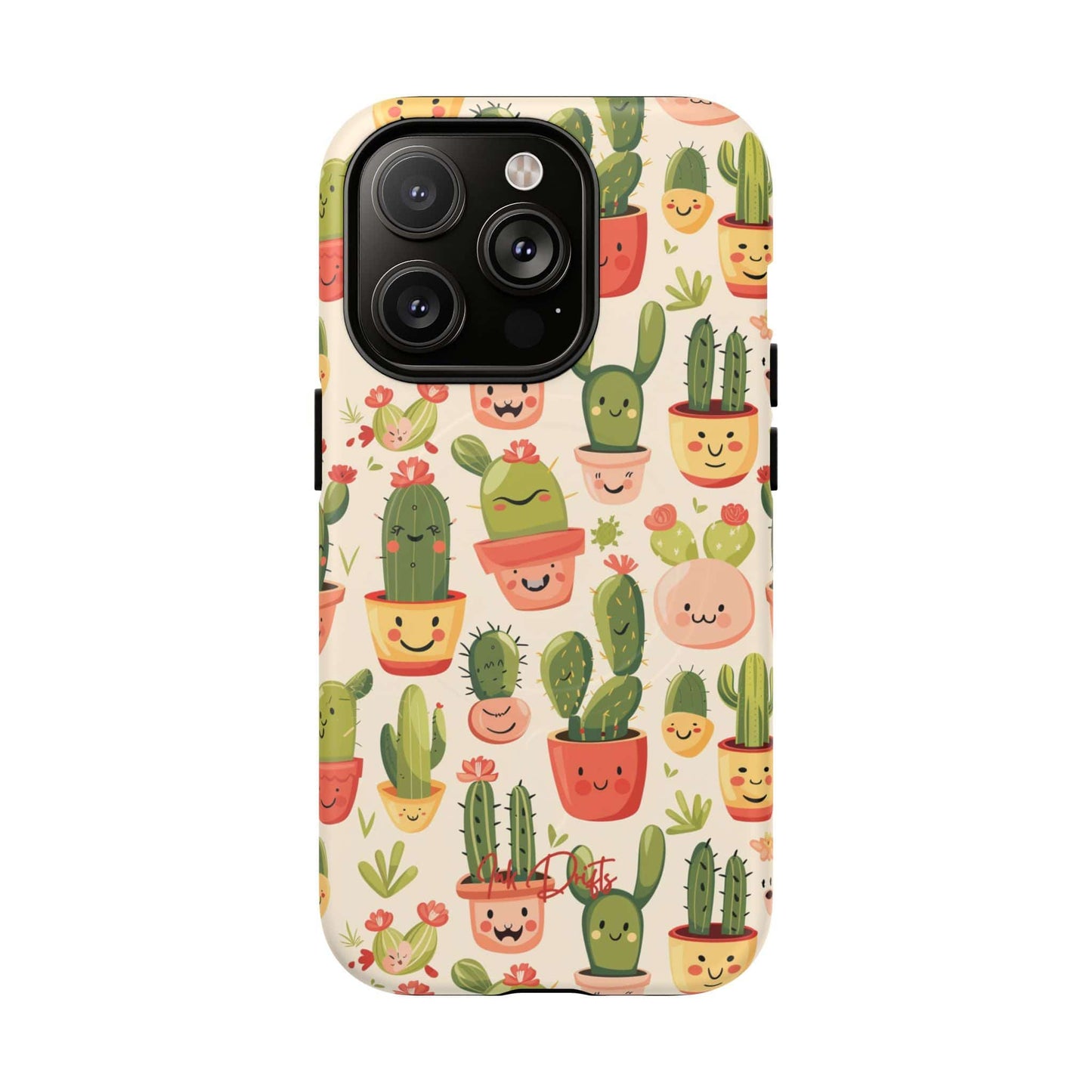 iPhone 14 Pro Matte Phone Case - Cactus Joy | MagSafe iPhone Case