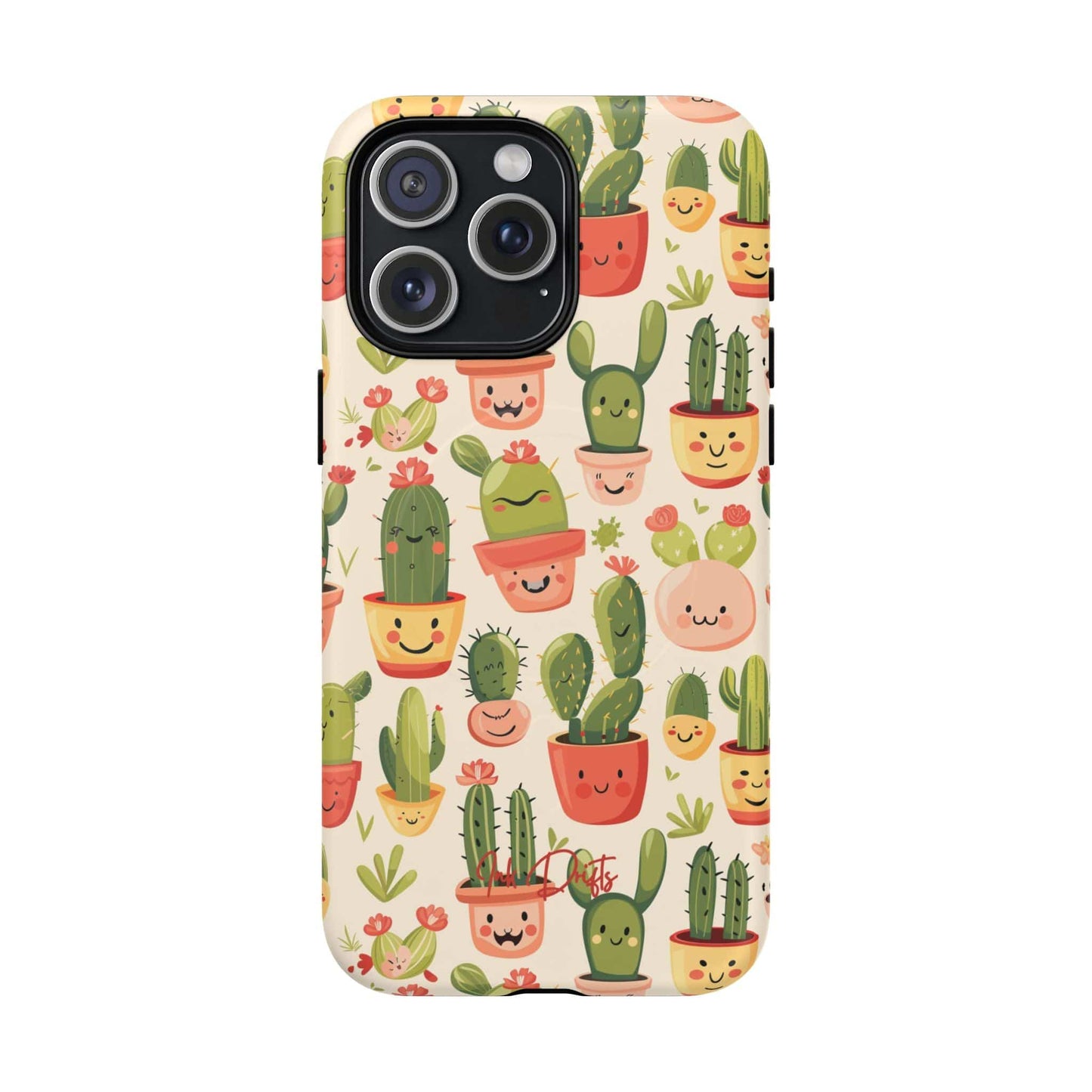 iPhone 15 Pro Max Matte Phone Case - Cactus Joy | MagSafe iPhone Case