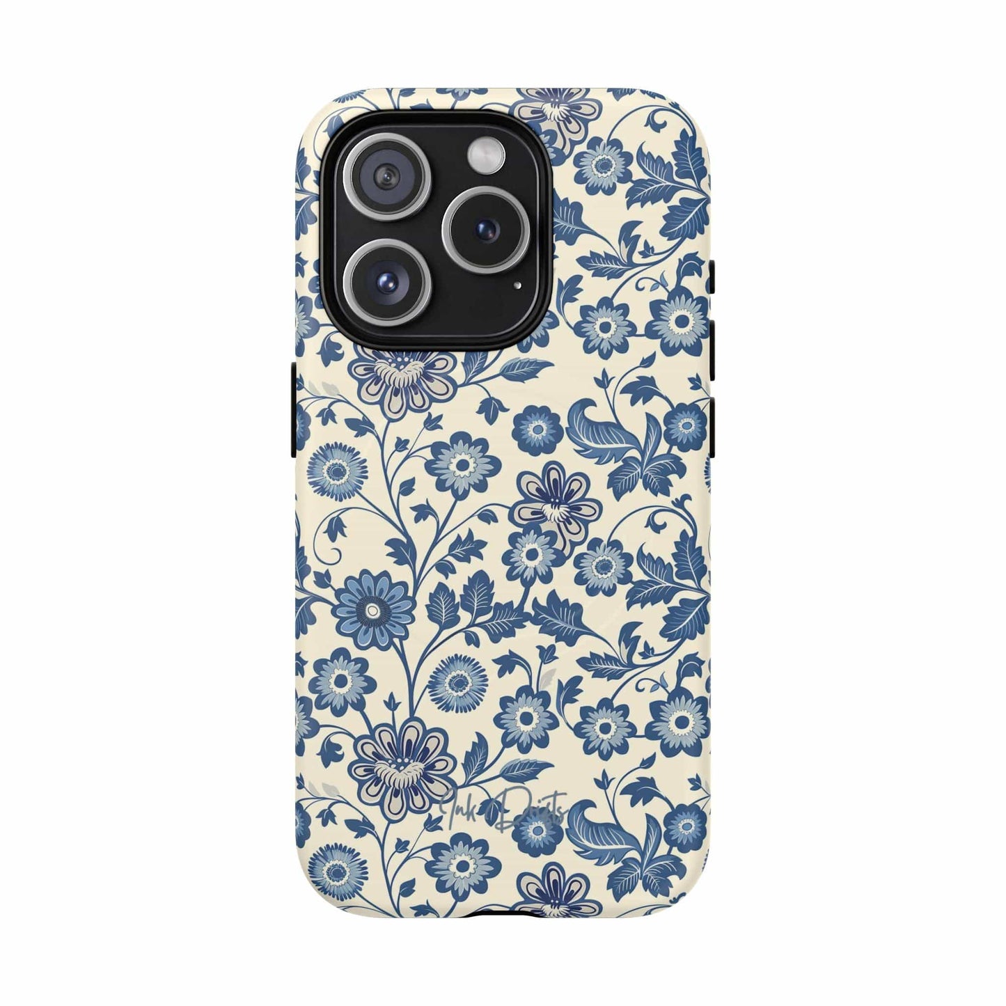 iPhone 15 Pro Matte Phone Case - Colonial Garden | MagSafe iPhone Case