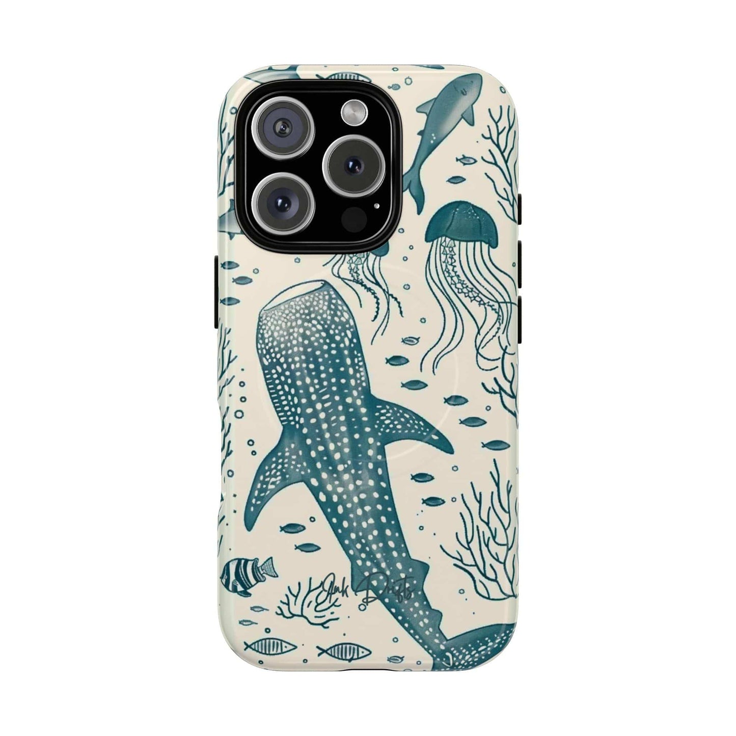 iPhone 16 Pro Glossy Phone Case - Ocean Depths | MagSafe iPhone Case