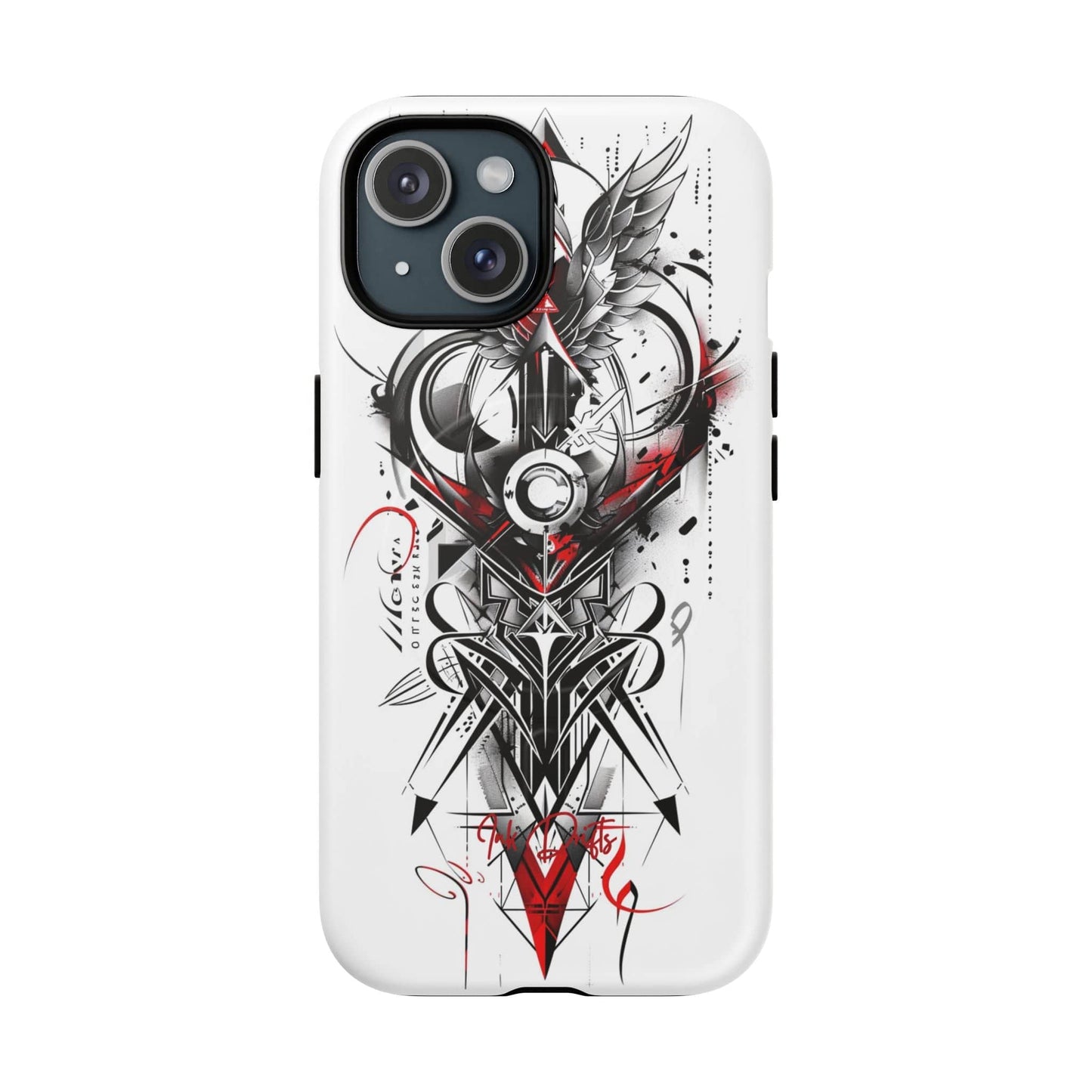 iPhone 15 Matte Phone Case - Cyber Sigil | MagSafe iPhone Case