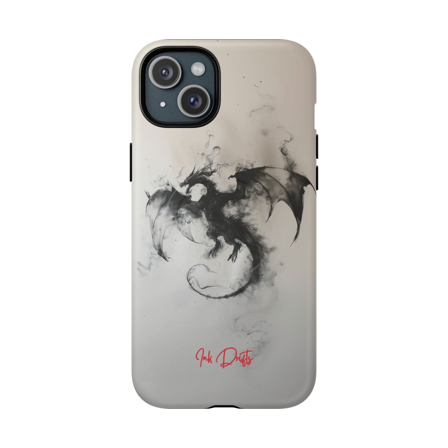 iPhone 15 Plus Matte Phone Case - Smoky Dragon | MagSafe iPhone Case
