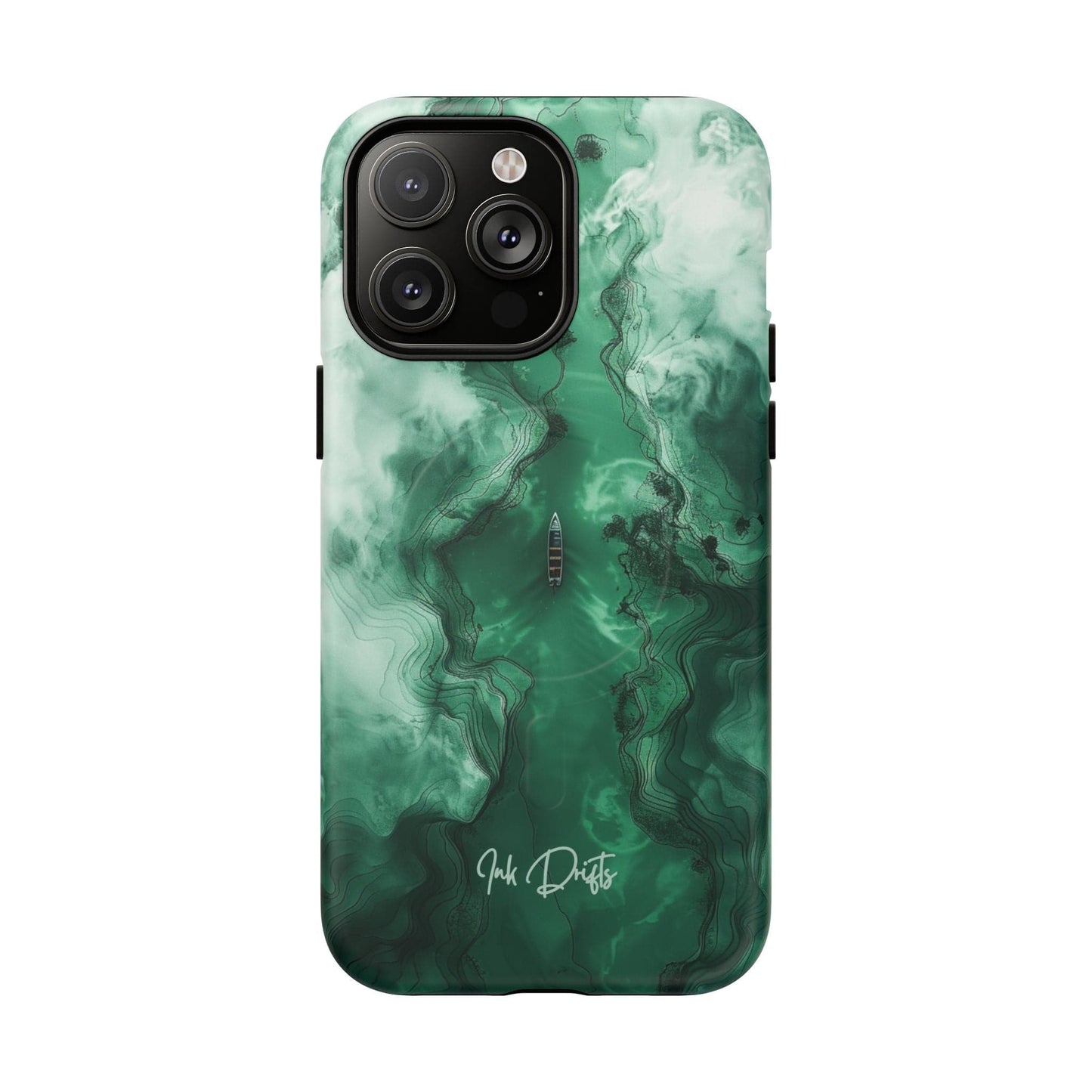 iPhone 14 Pro Max Matte Phone Case - Emerald Voyage | MagSafe iPhone Case