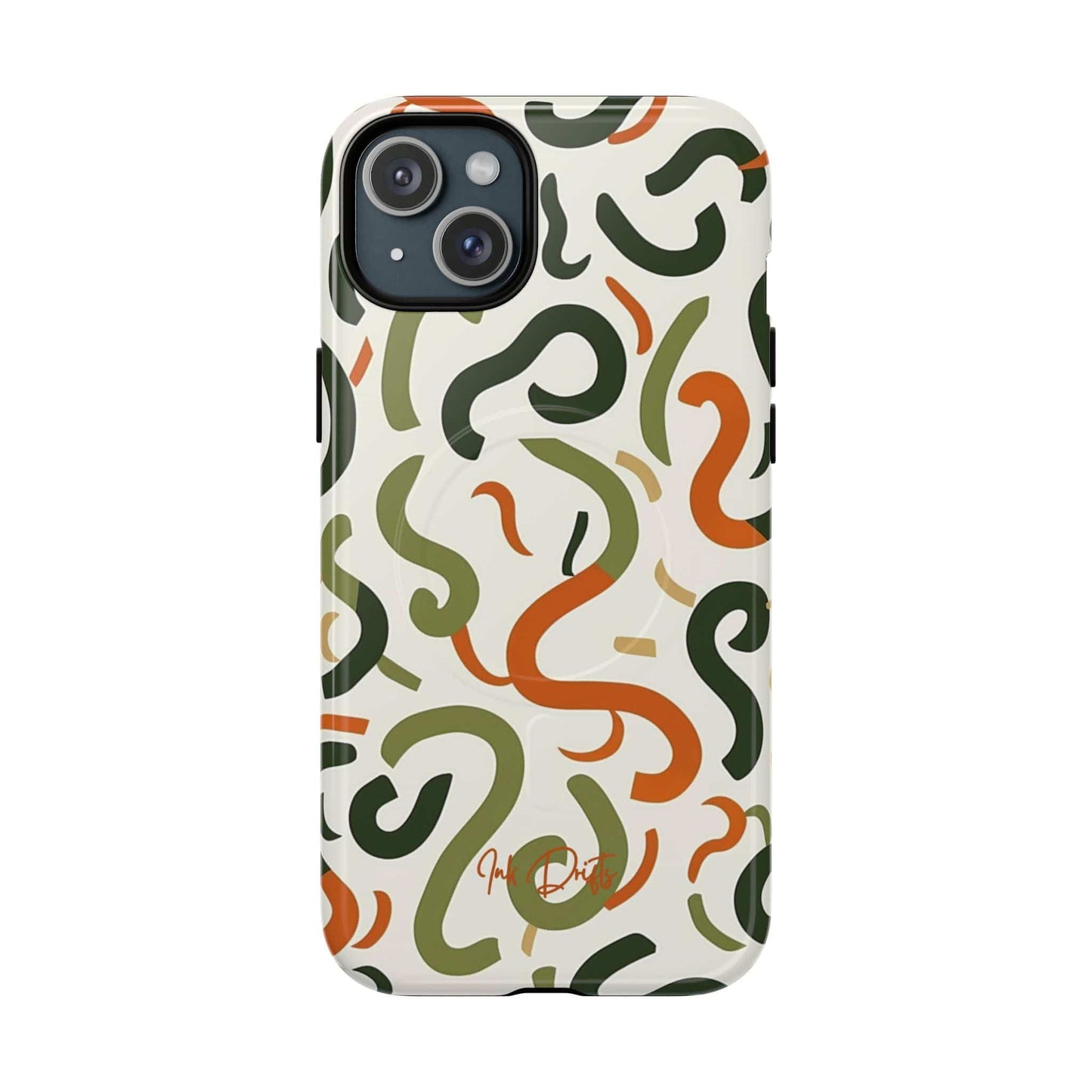 iPhone 15 Plus Glossy Phone Case - Earthy Whimsy | MagSafe iPhone Case
