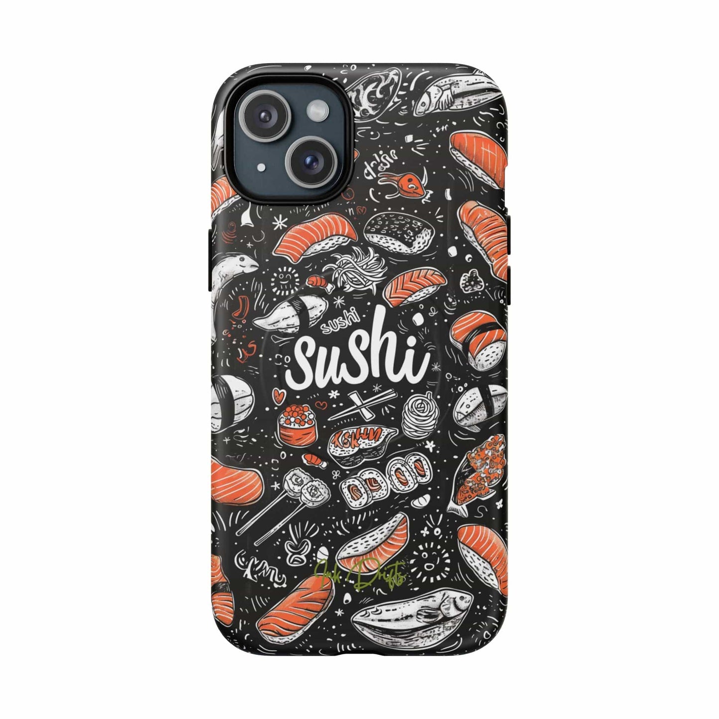 iPhone 15 Plus Matte Phone Case - Sushi Delight | MagSafe iPhone Case