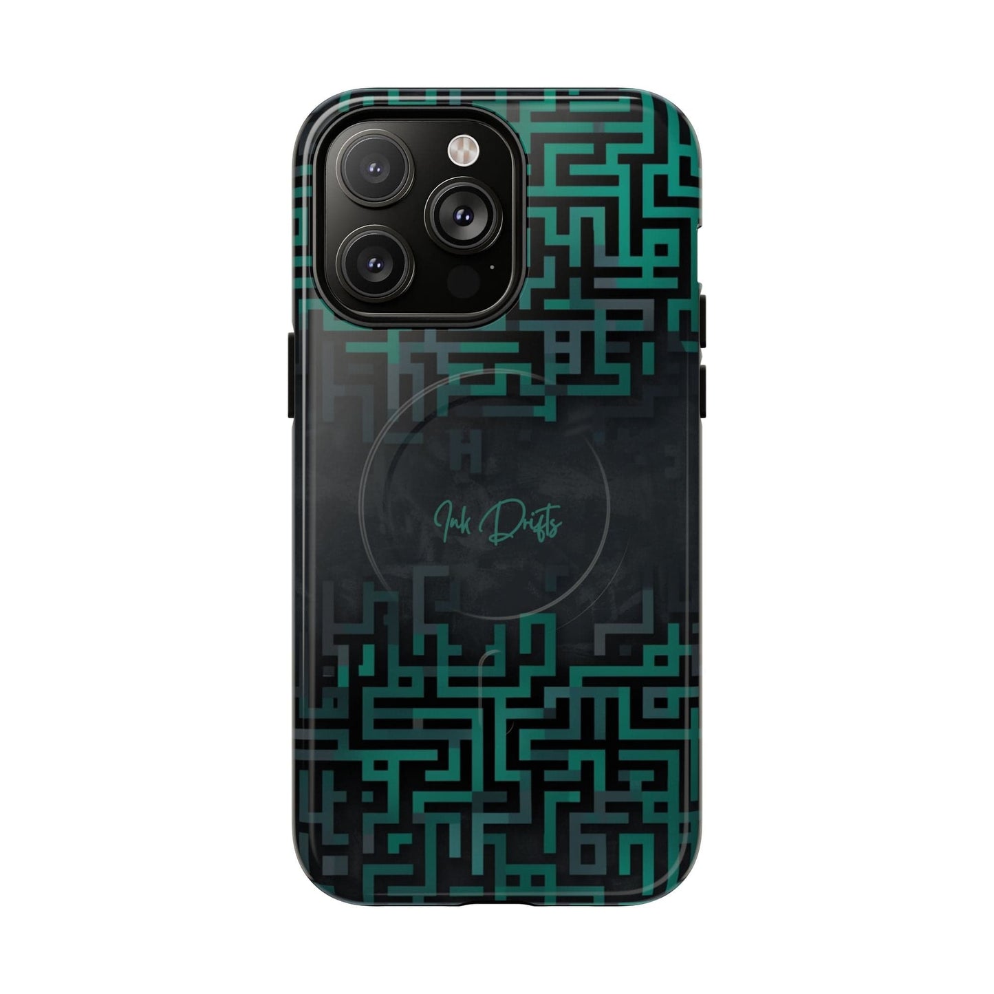 iPhone 14 Pro Max Glossy Phone Case - Cyber Circuit | MagSafe iPhone Case