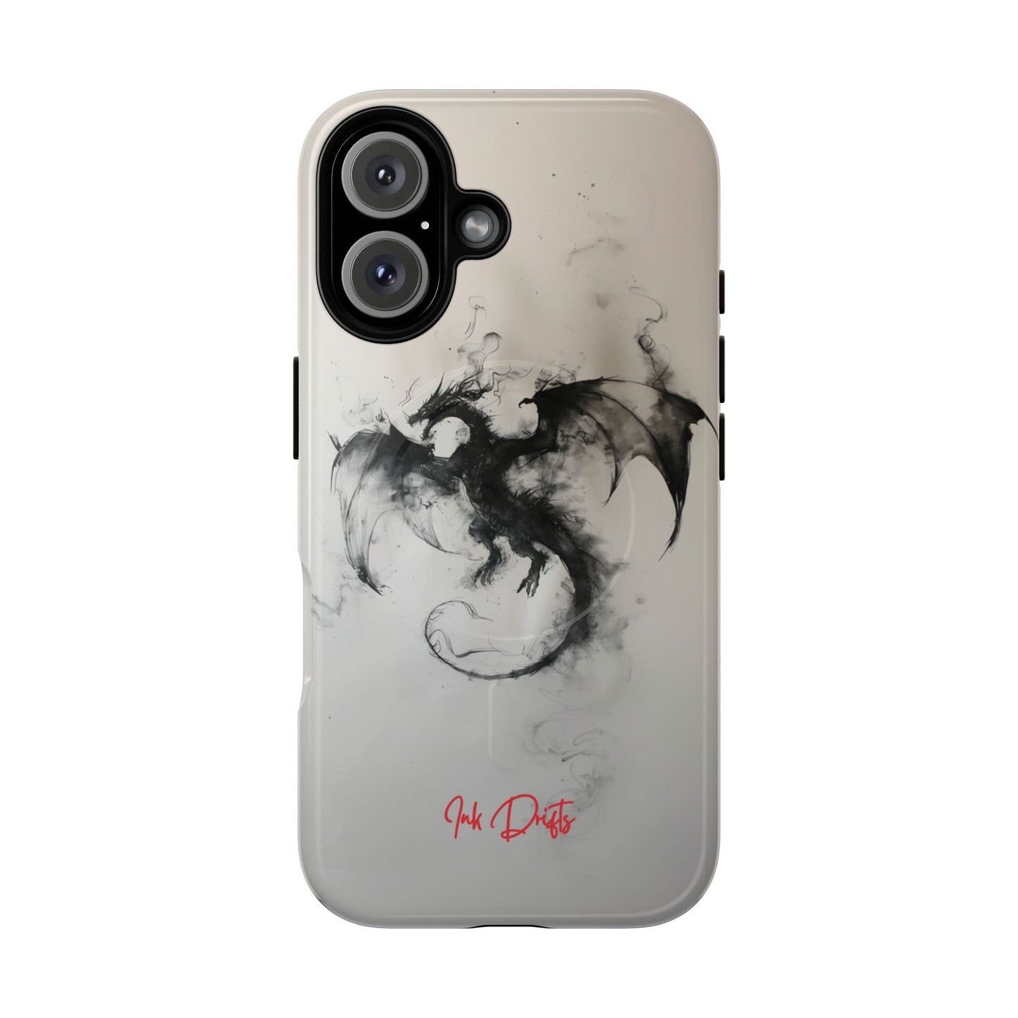 iPhone 16 Glossy Phone Case - Smoky Dragon | MagSafe iPhone Case