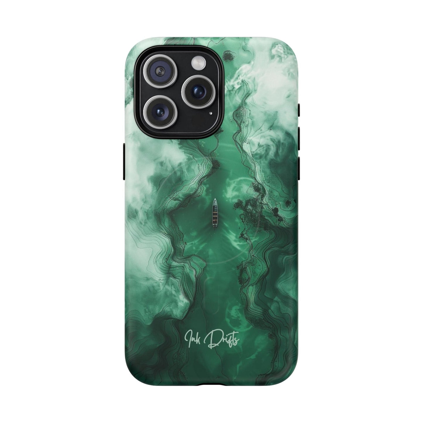 iPhone 15 Pro Max Matte Phone Case - Emerald Voyage | MagSafe iPhone Case