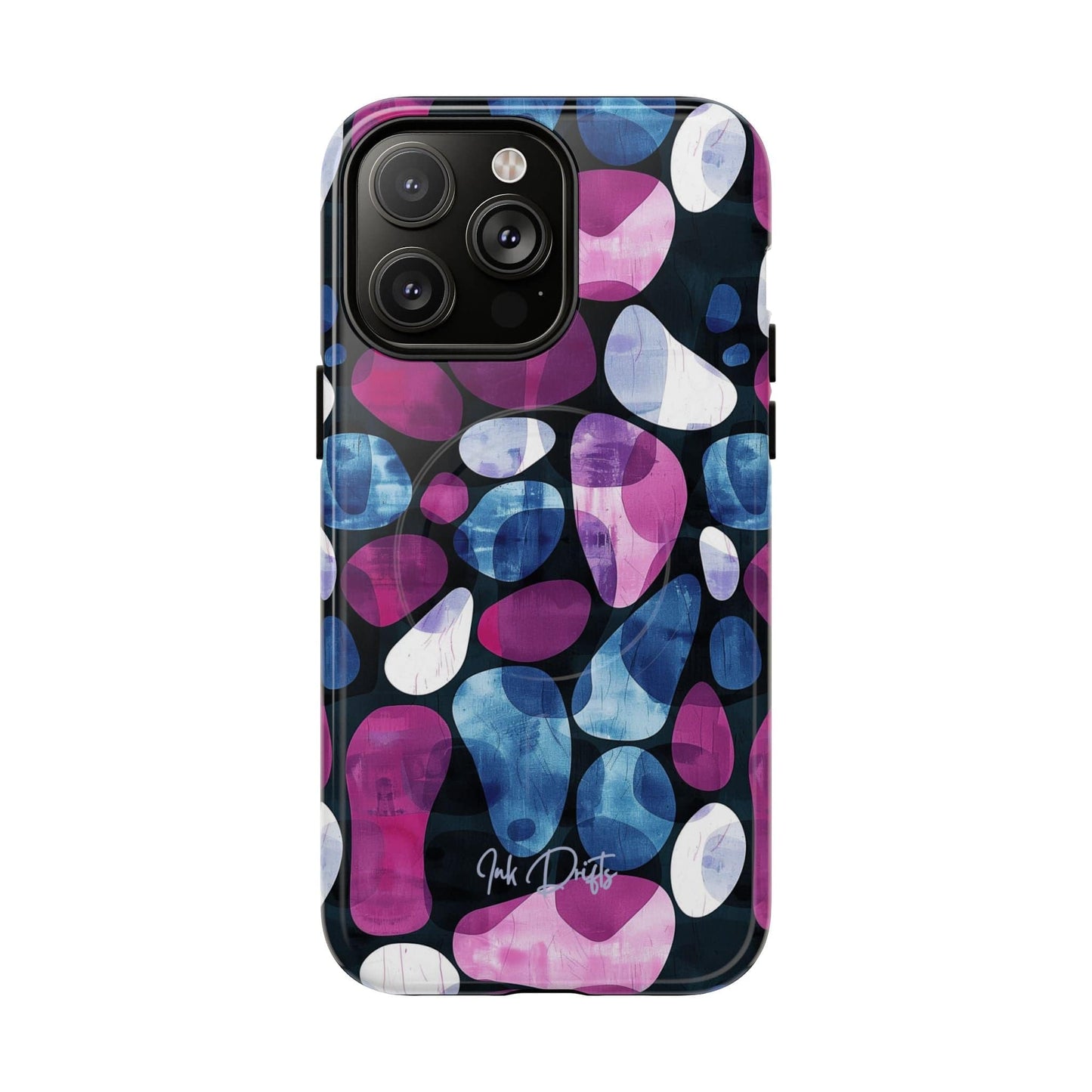 iPhone 14 Pro Max Glossy Phone Case - Pebbles | MagSafe iPhone Case