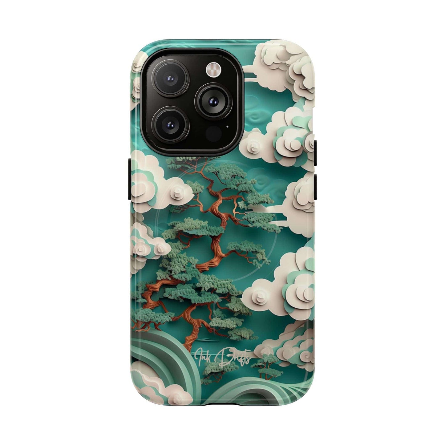 iPhone 14 Pro Glossy Phone Case - Celestial Bonsai | MagSafe iPhone Case