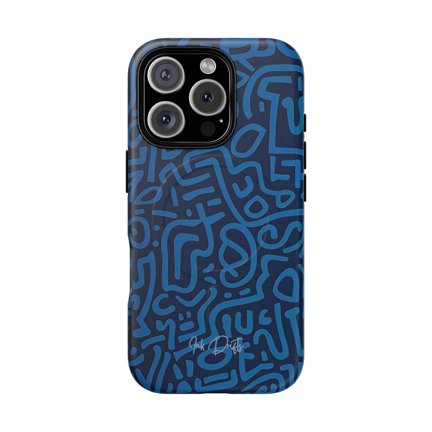 iPhone 16 Pro Matte Phone Case - Azure Labyrinth | MagSafe iPhone Case