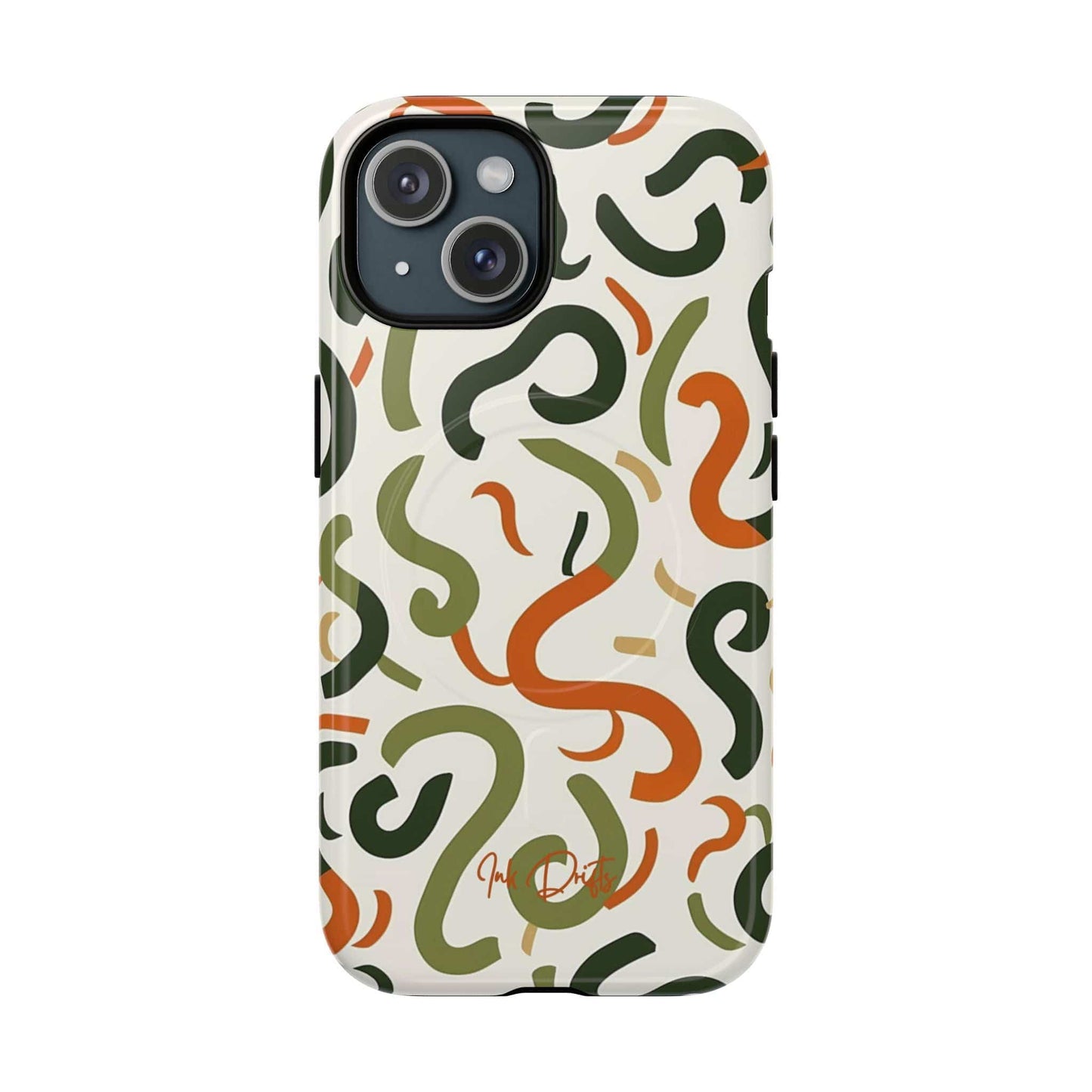 iPhone 15 Glossy Phone Case - Earthy Whimsy | MagSafe iPhone Case