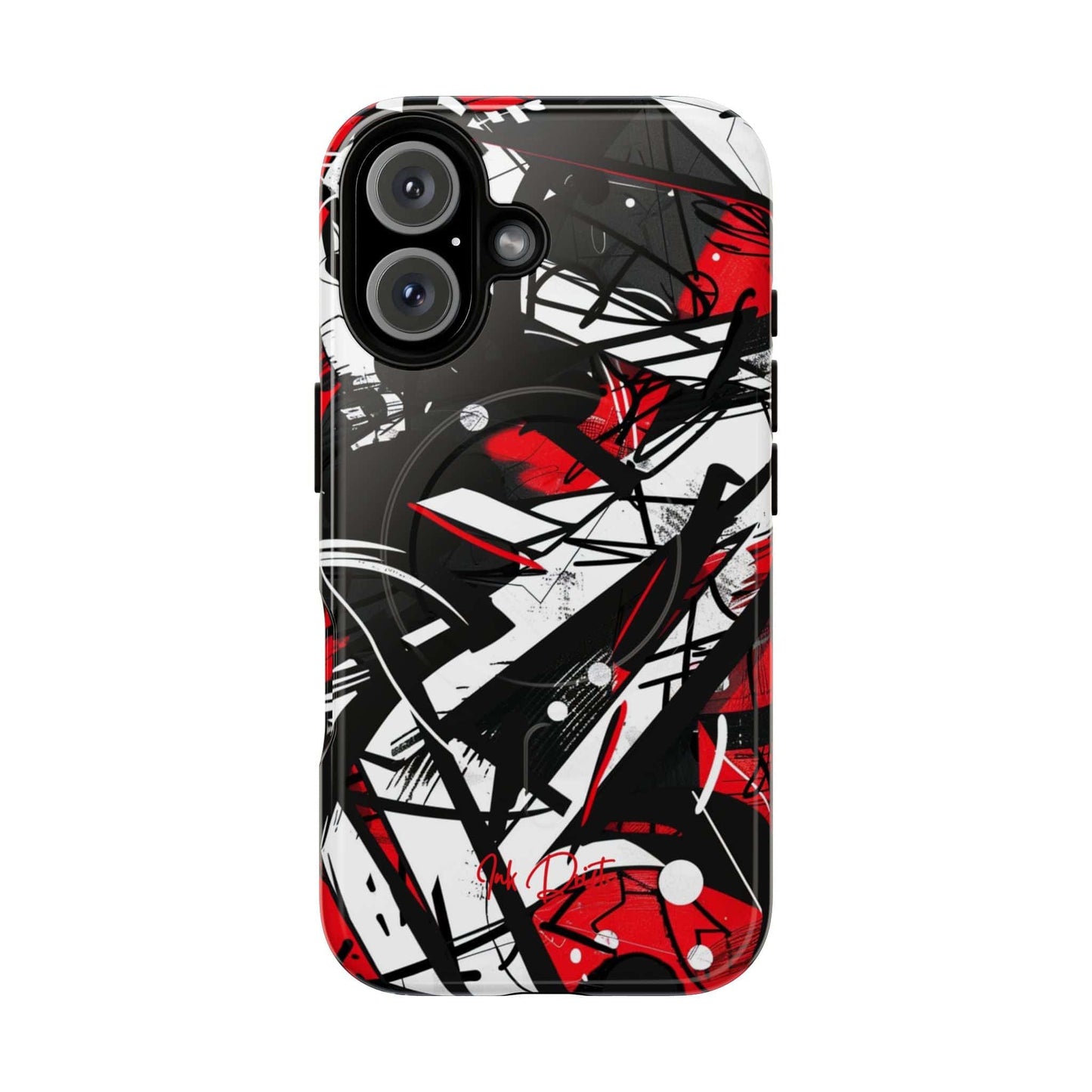 iPhone 16 Glossy Phone Case - Urban Chaos | MagSafe iPhone Case