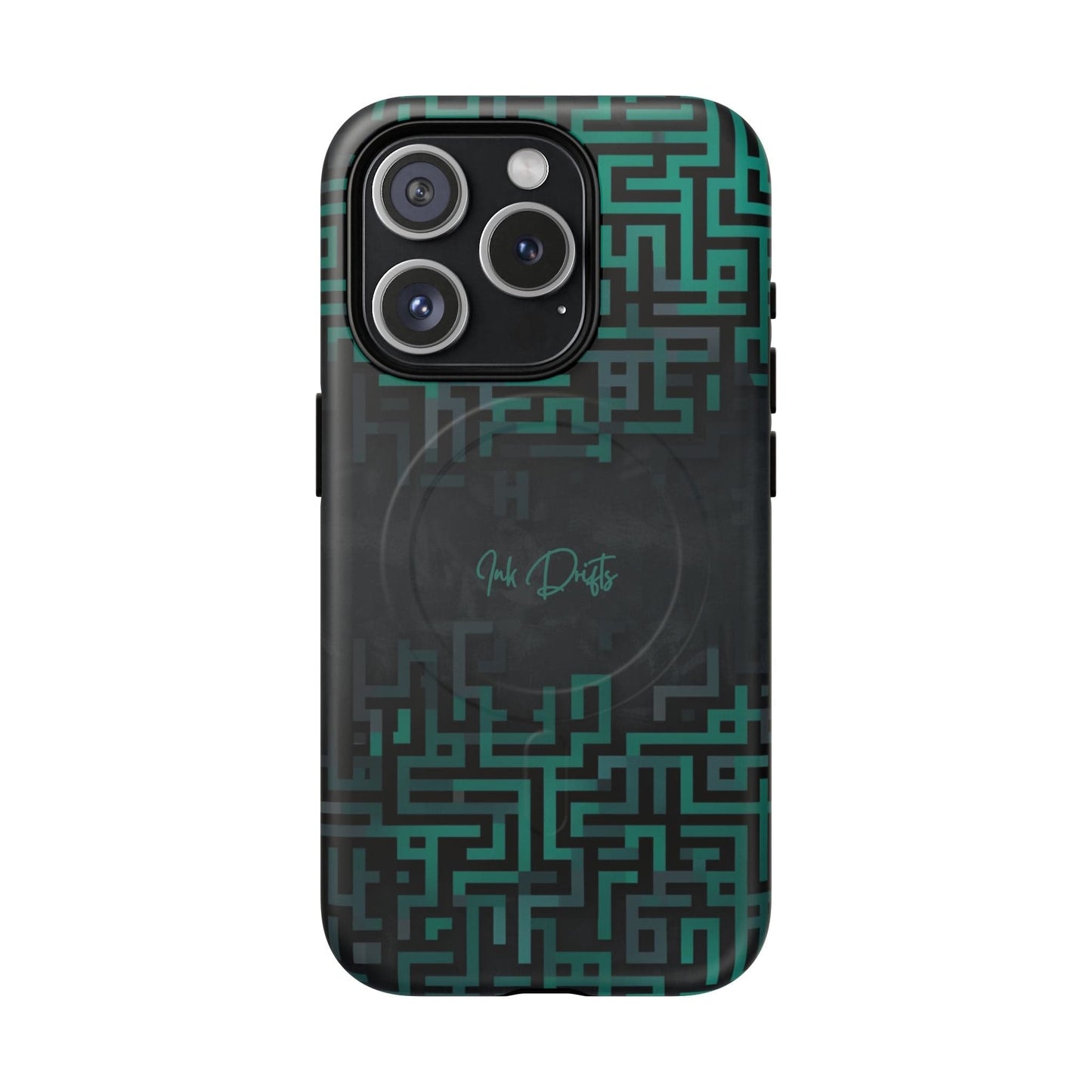 iPhone 15 Pro Matte Phone Case - Cyber Circuit | MagSafe iPhone Case