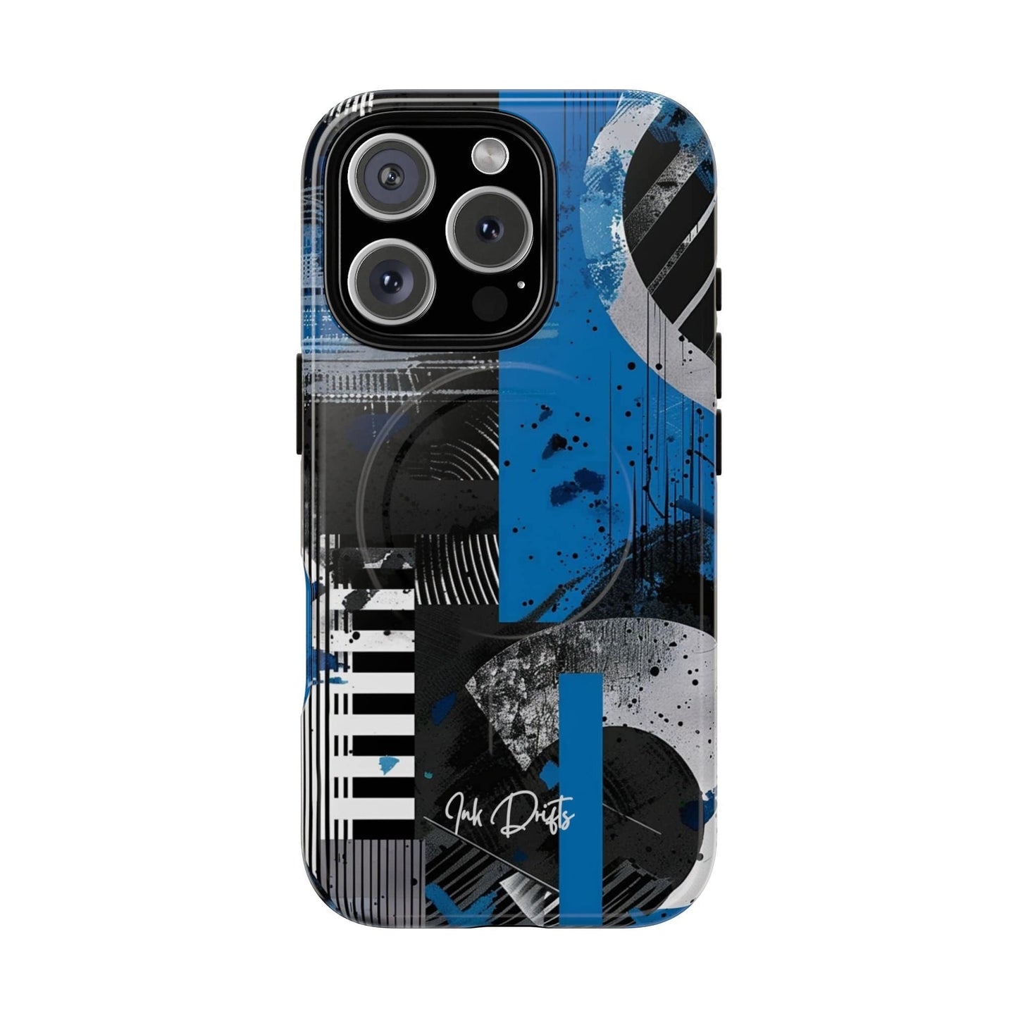 iPhone 16 Pro Glossy Phone Case - Urban Geometry | MagSafe iPhone Case