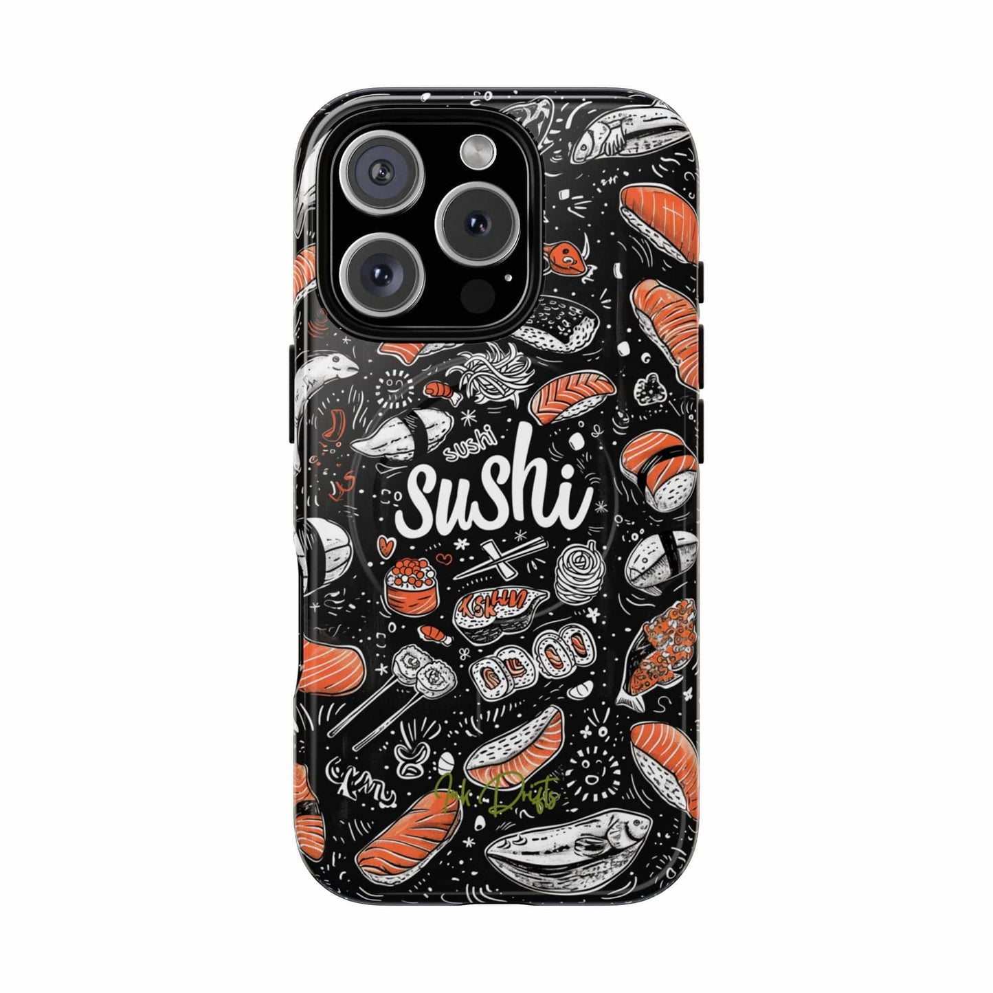 iPhone 16 Pro Glossy Phone Case - Sushi Delight | MagSafe iPhone Case