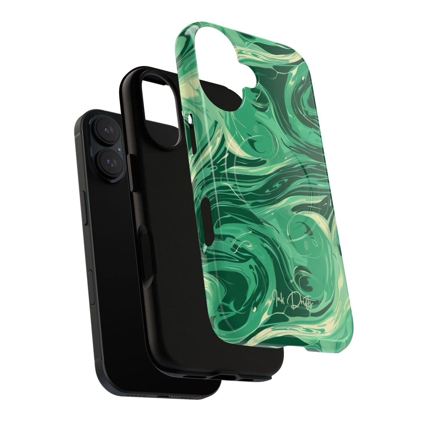 Phone Case - Emerald Swirl | MagSafe iPhone Case
