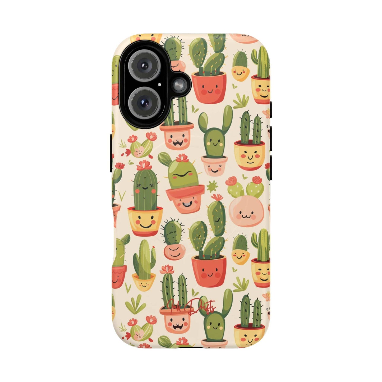 iPhone 16 Matte Phone Case - Cactus Joy | MagSafe iPhone Case
