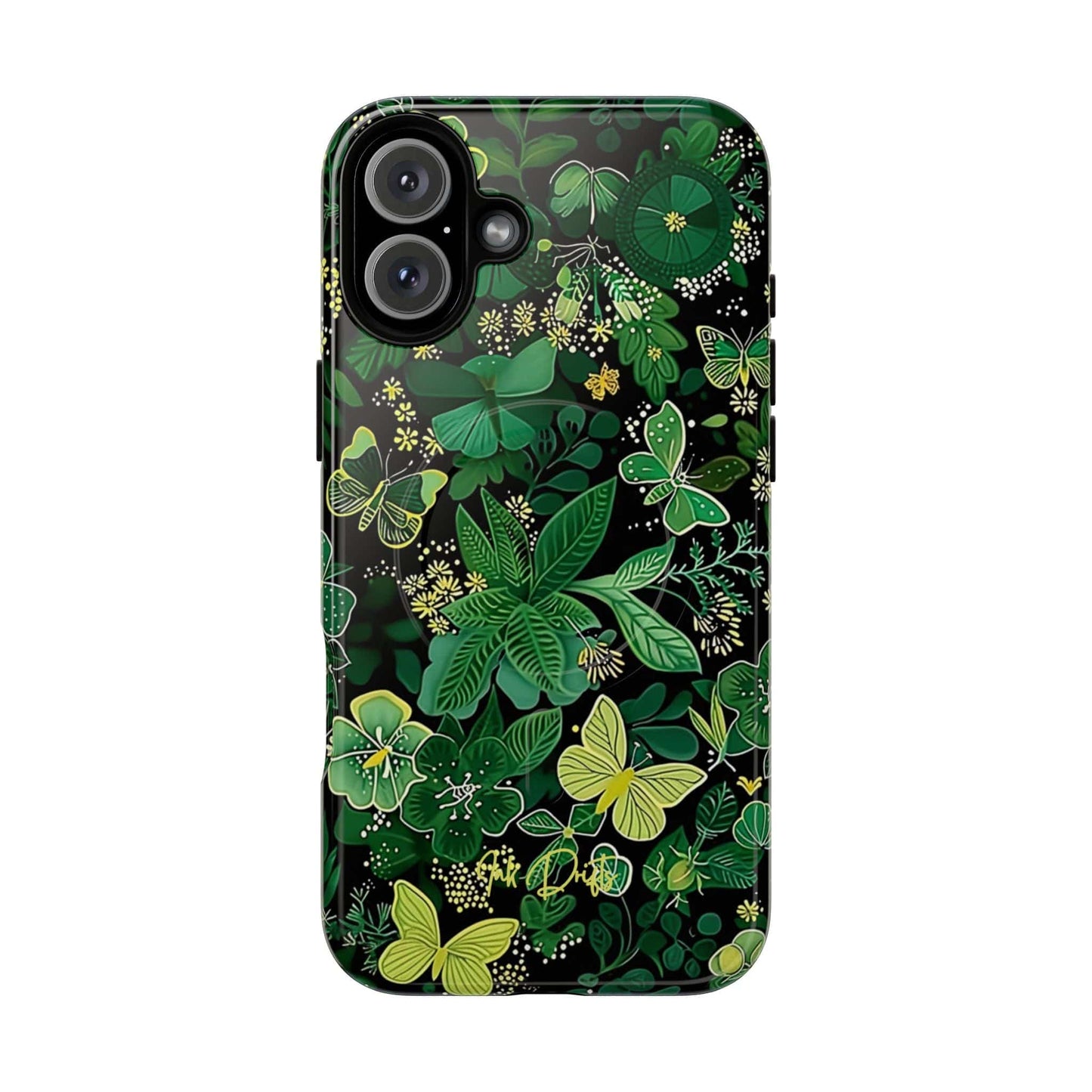 iPhone 16 Plus Glossy Phone Case - Spring Butterflies | MagSafe iPhone Case