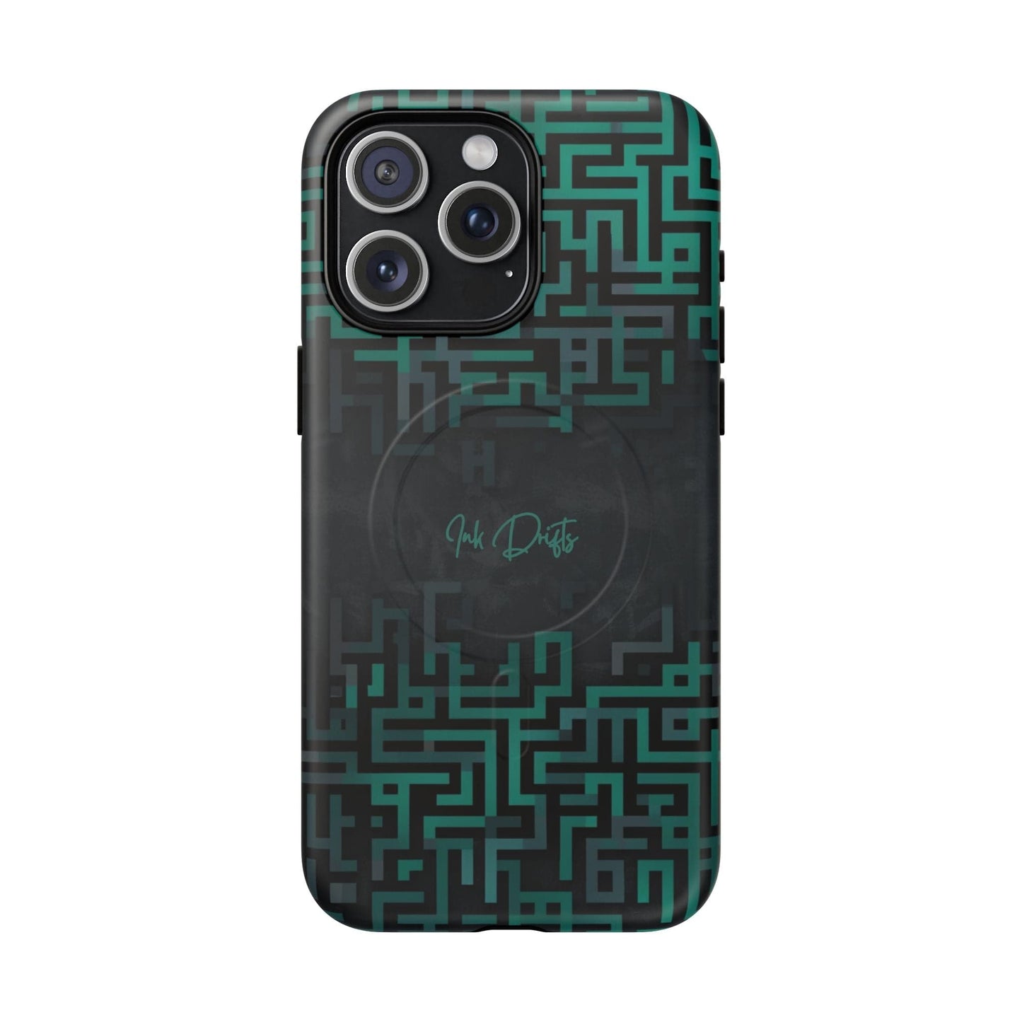 iPhone 15 Pro Max Matte Phone Case - Cyber Circuit | MagSafe iPhone Case