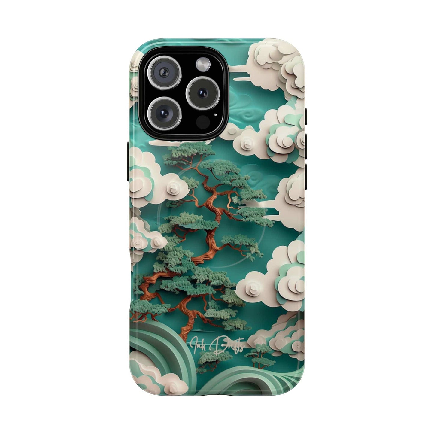 iPhone 16 Pro Max Glossy Phone Case - Celestial Bonsai | MagSafe iPhone Case