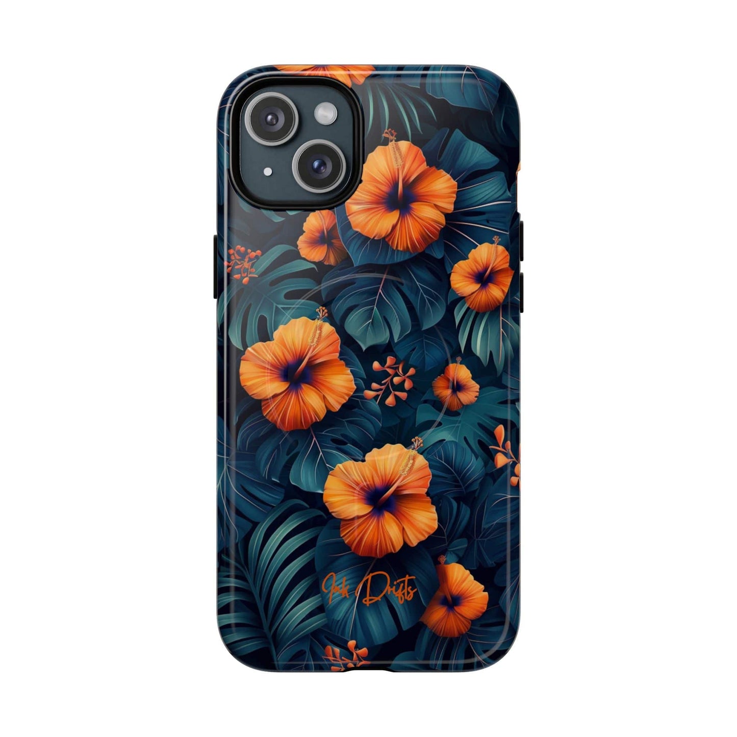 iPhone 15 Plus Glossy Phone Case - Island Bloom | MagSafe iPhone Case