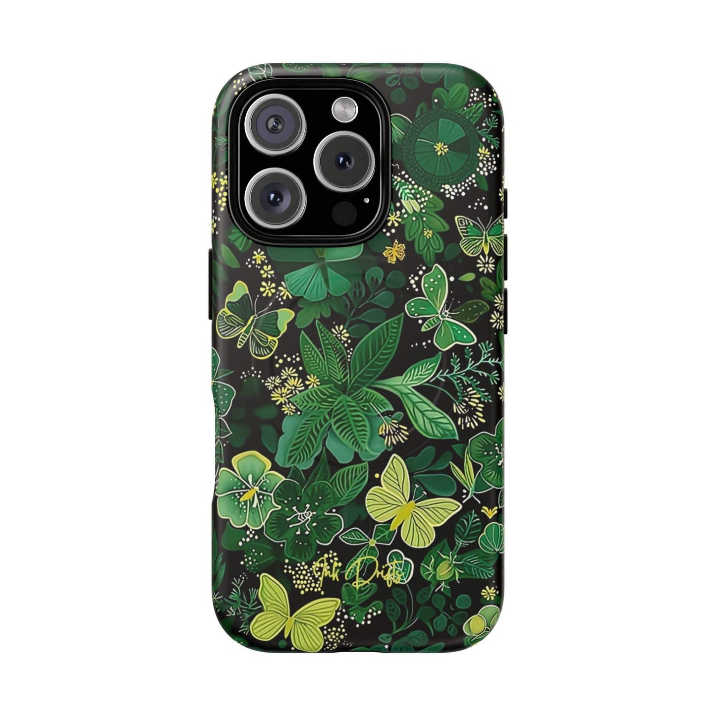 iPhone 16 Pro Matte Phone Case - Spring Butterflies | MagSafe iPhone Case