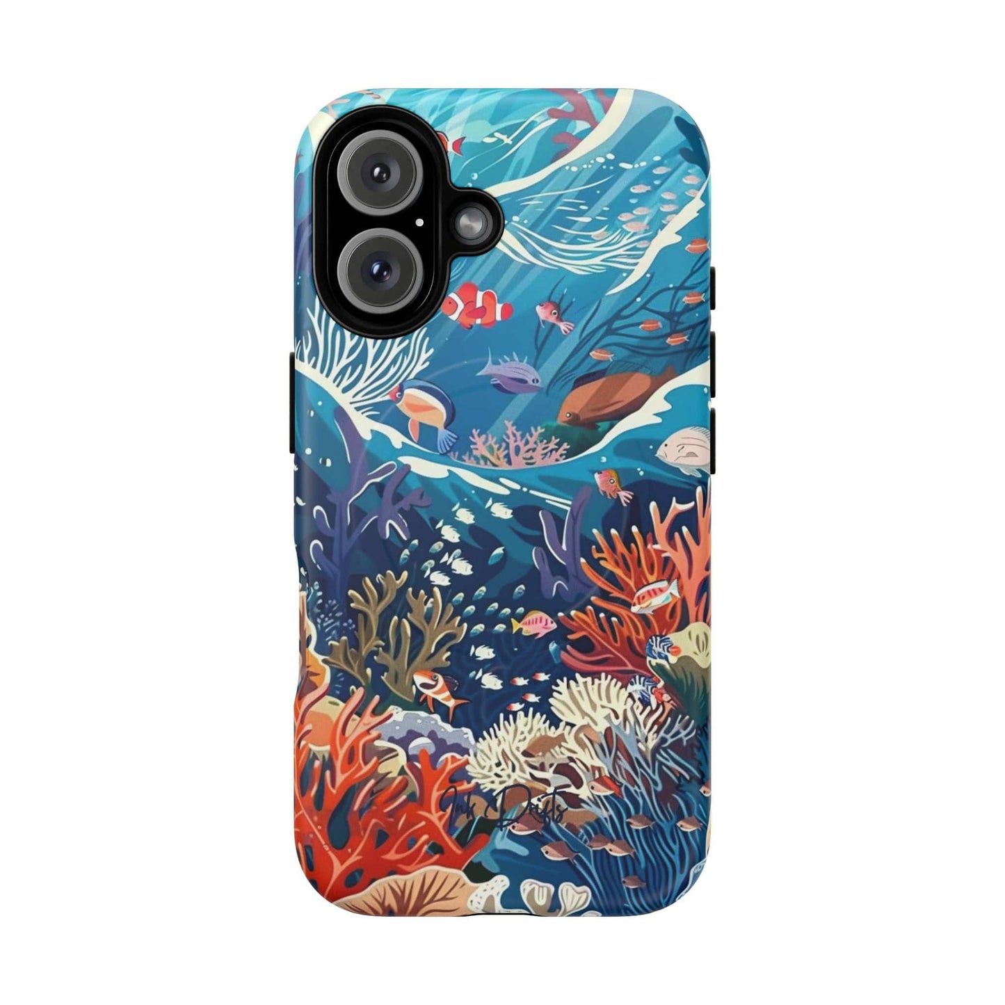 iPhone 16 Matte Phone Case - Coral Reef | MagSafe iPhone Case