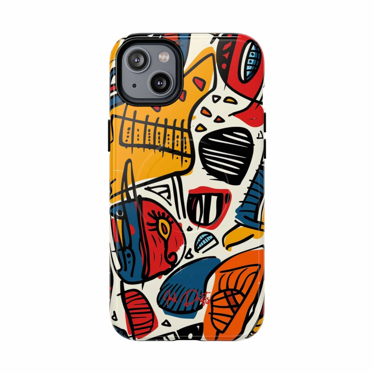 iPhone 14 Plus Glossy Phone Case - Urban Rhythm | MagSafe iPhone Case