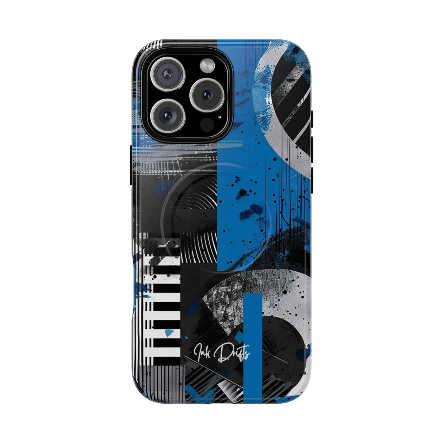 iPhone 16 Pro Max Glossy Phone Case - Urban Geometry | MagSafe iPhone Case