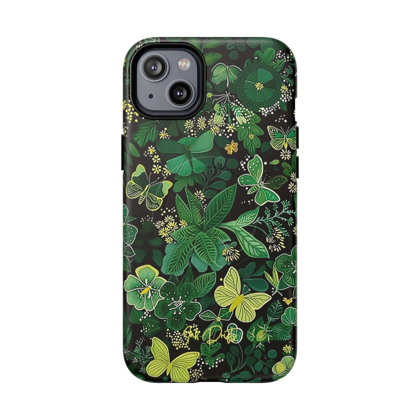 iPhone 14 Plus Matte Phone Case - Spring Butterflies | MagSafe iPhone Case