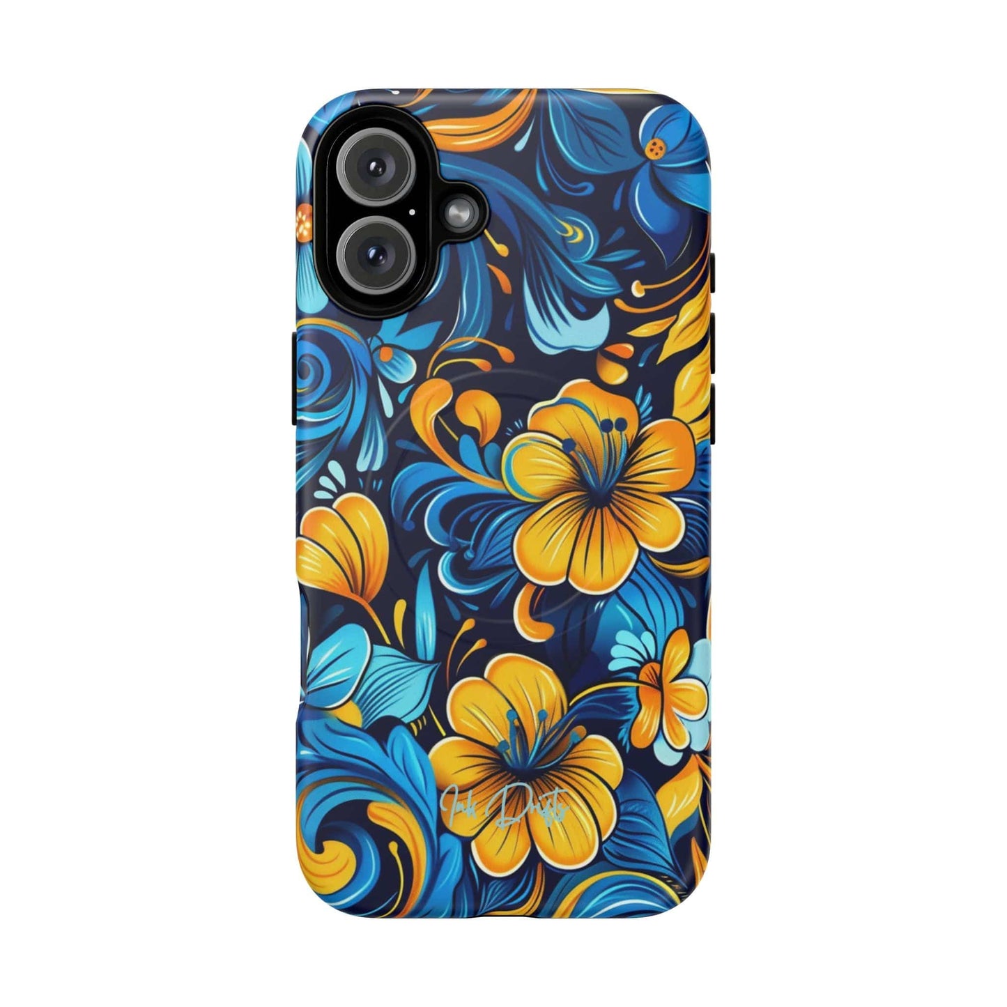 iPhone 16 Plus Matte Phone Case - Floral Fusion | MagSafe iPhone Case